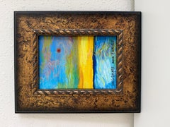 Original Serg Graff Ocean Sunset Acrylic Painting Framed Small Seascape Art