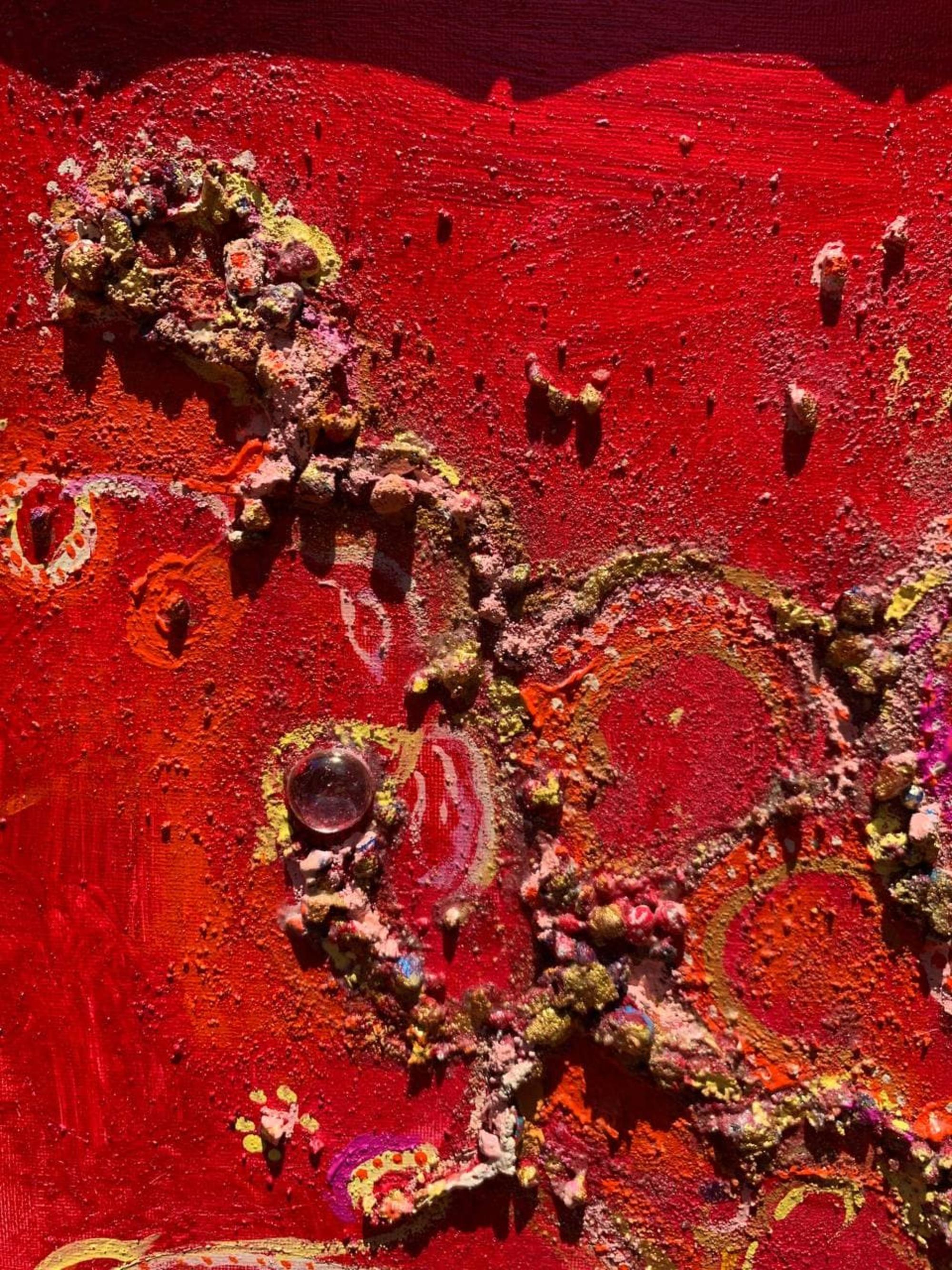 Original Texturiertes abstraktes Fantasiegemälde von Serg Graff „Magic Patterns“, COA im Angebot 6