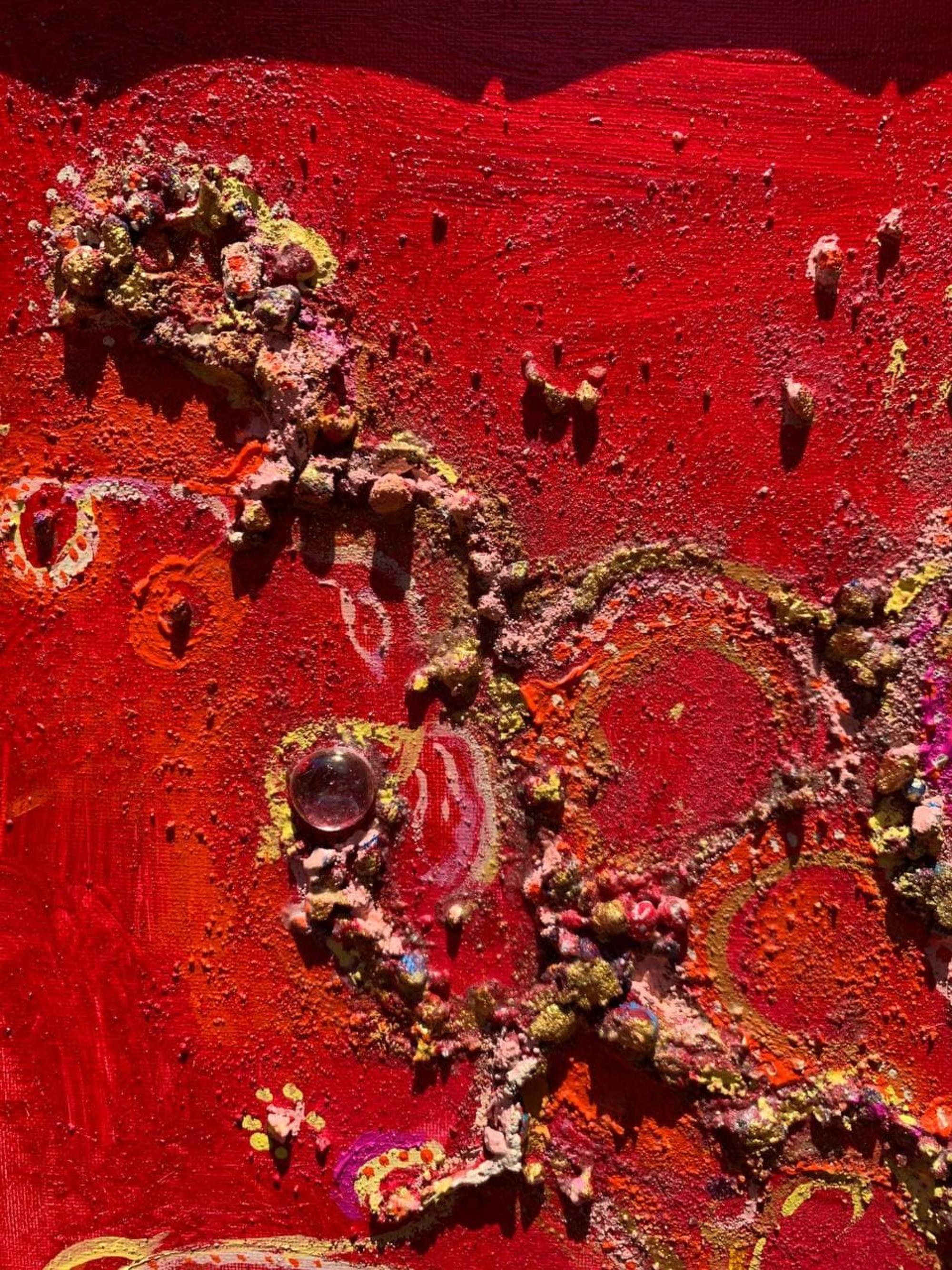 Original Texturiertes abstraktes Fantasiegemälde von Serg Graff „Magic Patterns“, COA im Angebot 7