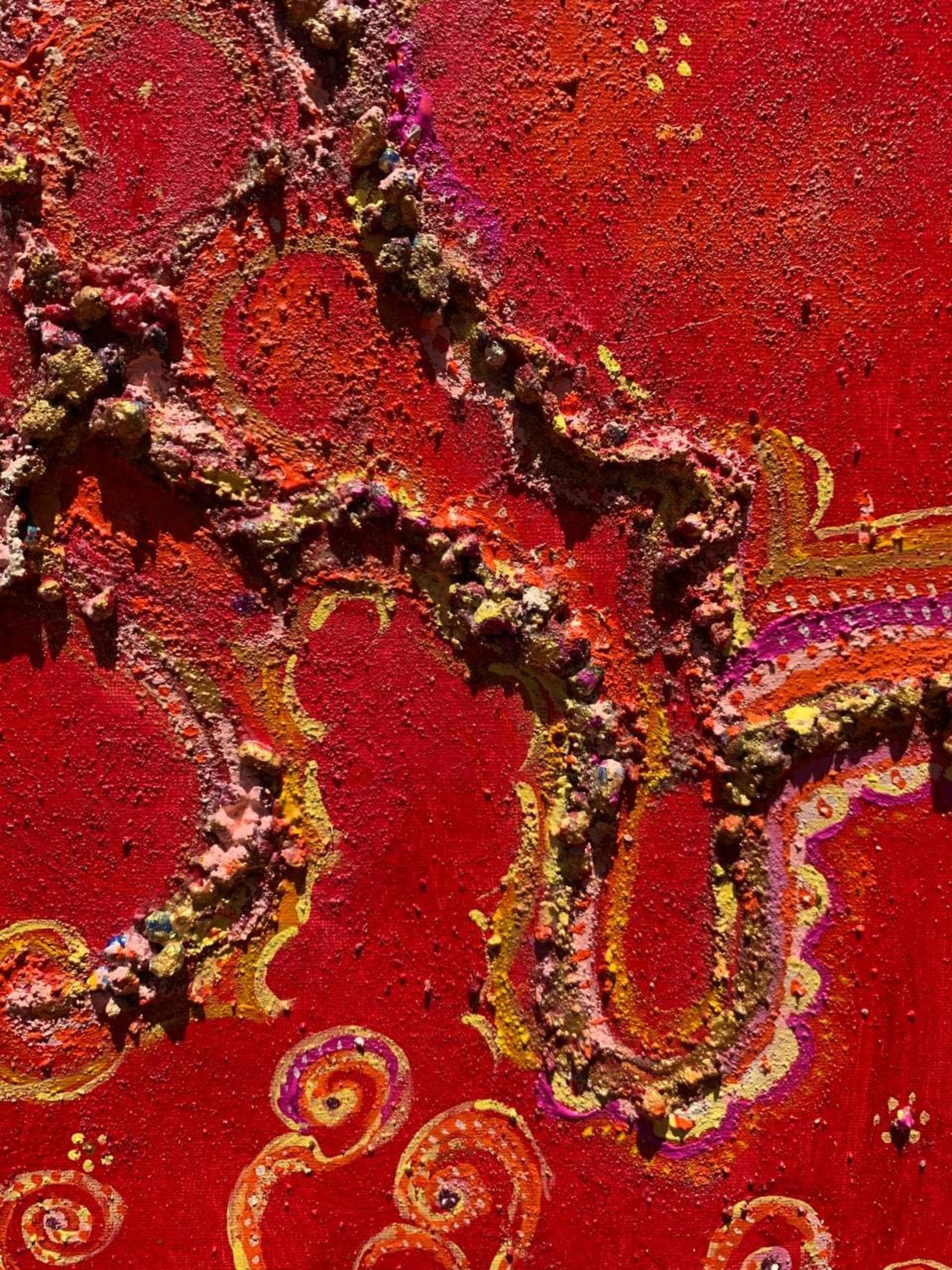 Original Texturiertes abstraktes Fantasiegemälde von Serg Graff „Magic Patterns“, COA im Angebot 8