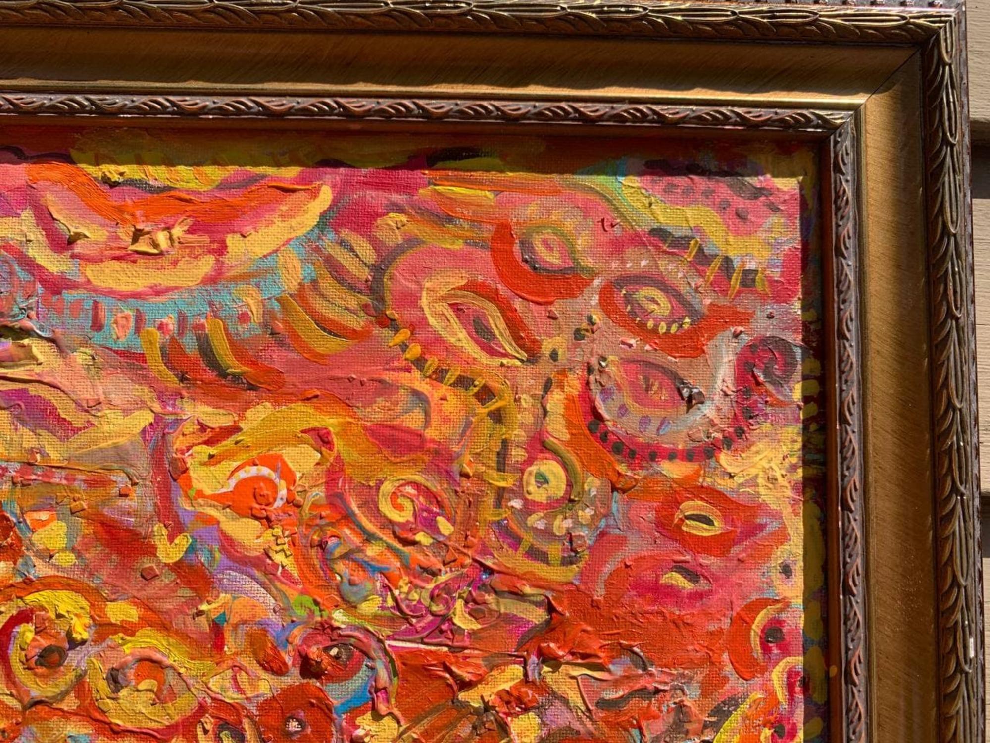 Serg Graff Abstract Original Painting “Forgotten Brushes” 2021, Framed COA en venta 4