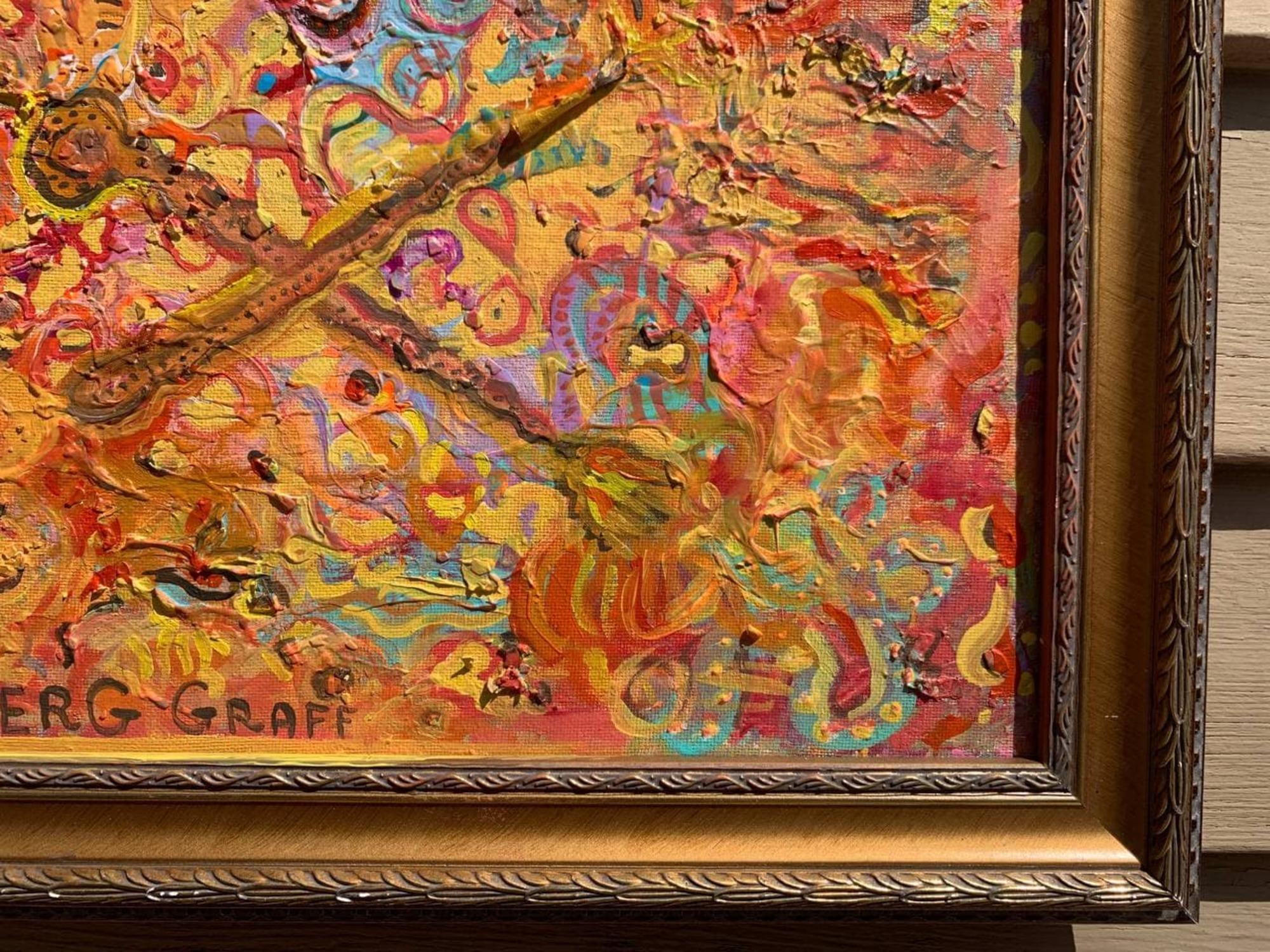 Serg Graff Abstract Original Painting “Forgotten Brushes” 2021, Framed COA en venta 5