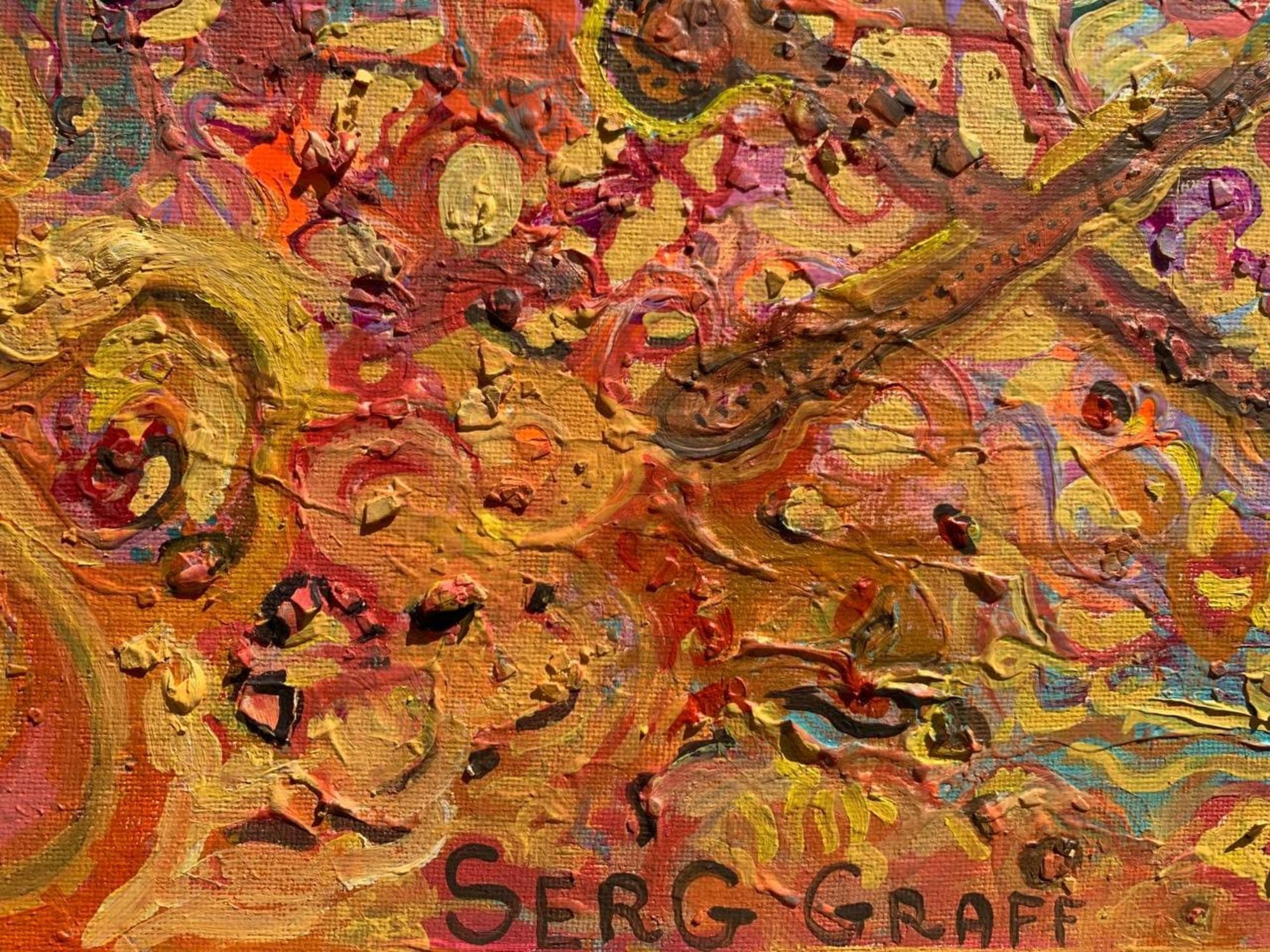 Serg Graff Abstract Original Painting “Forgotten Brushes” 2021, Framed COA en venta 6