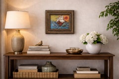 Serg Graff Acrylic Painting Ship Seascape "Tempest" Expressionist Modern Art COA