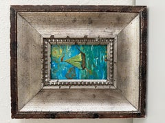 Serg Graff "Clipper "F" Sailing Ship Acrylic Painting Framed Small Nautical Art