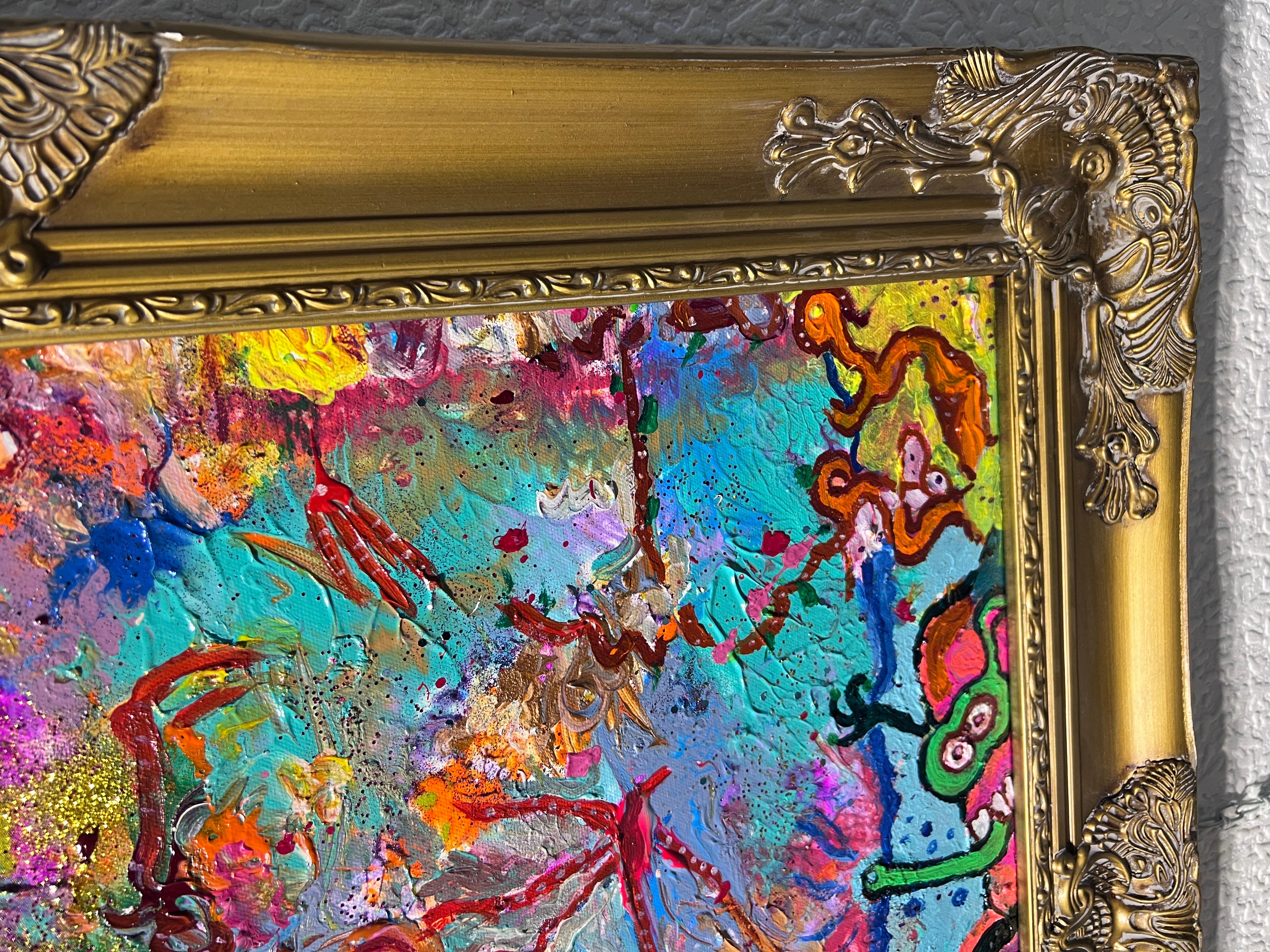 Serg Graff Große Original-Abstraktes Gemälde auf Leinwand 