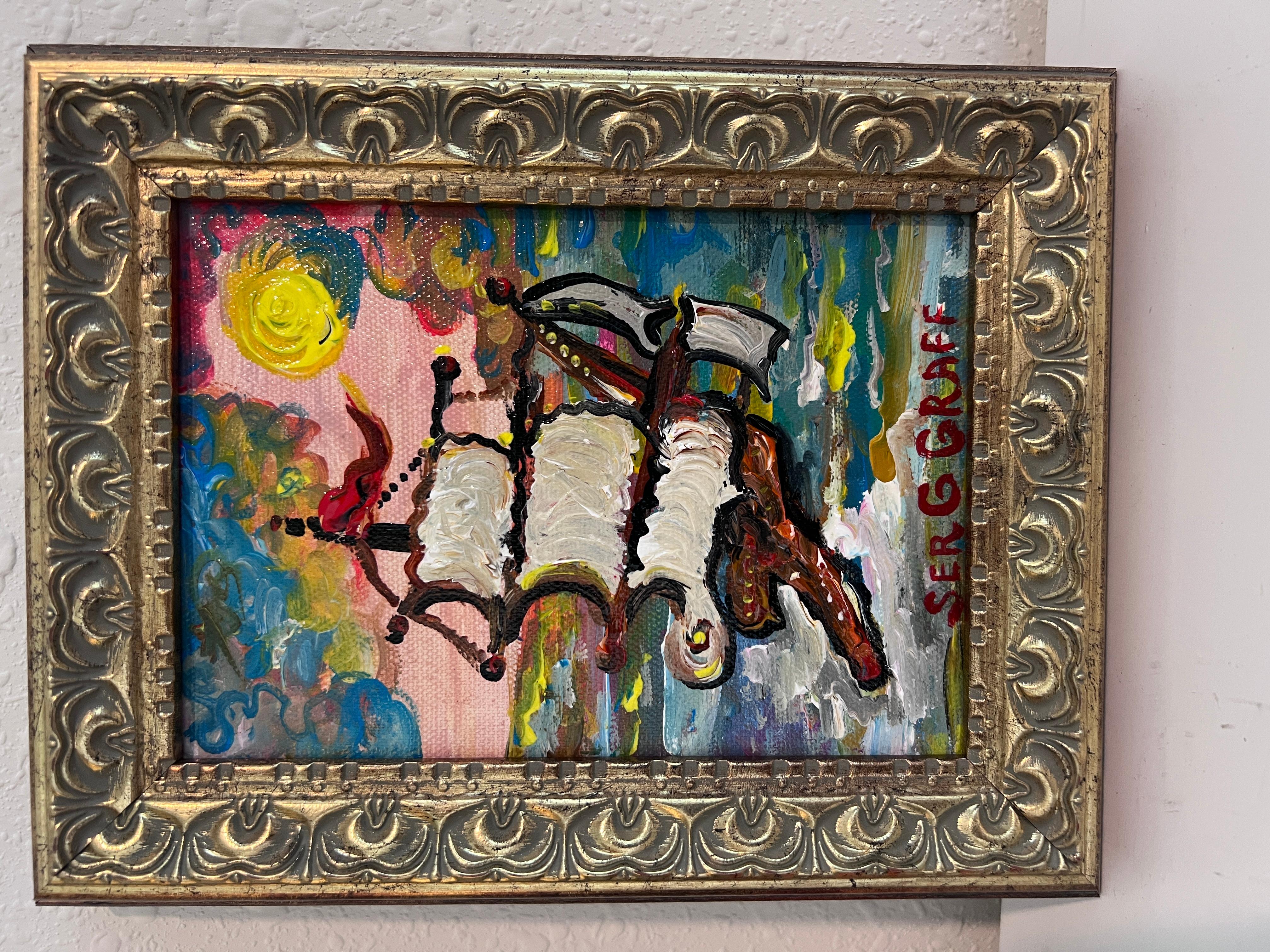 Peinture originale de bateau 