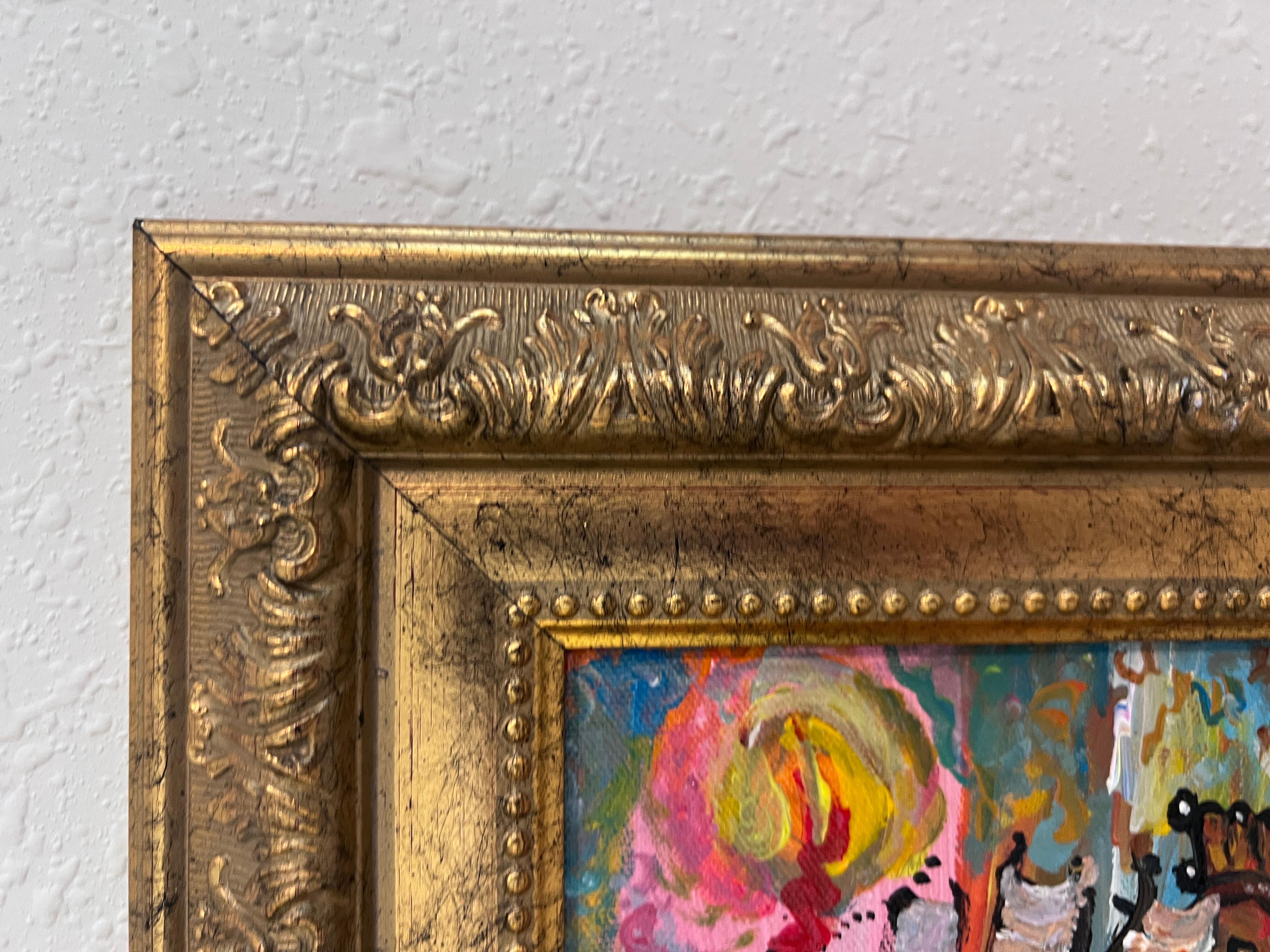 Serg Graff Original “Lamara” Ship Painting  Gold Ornate Frame  Nautical For Sale 5
