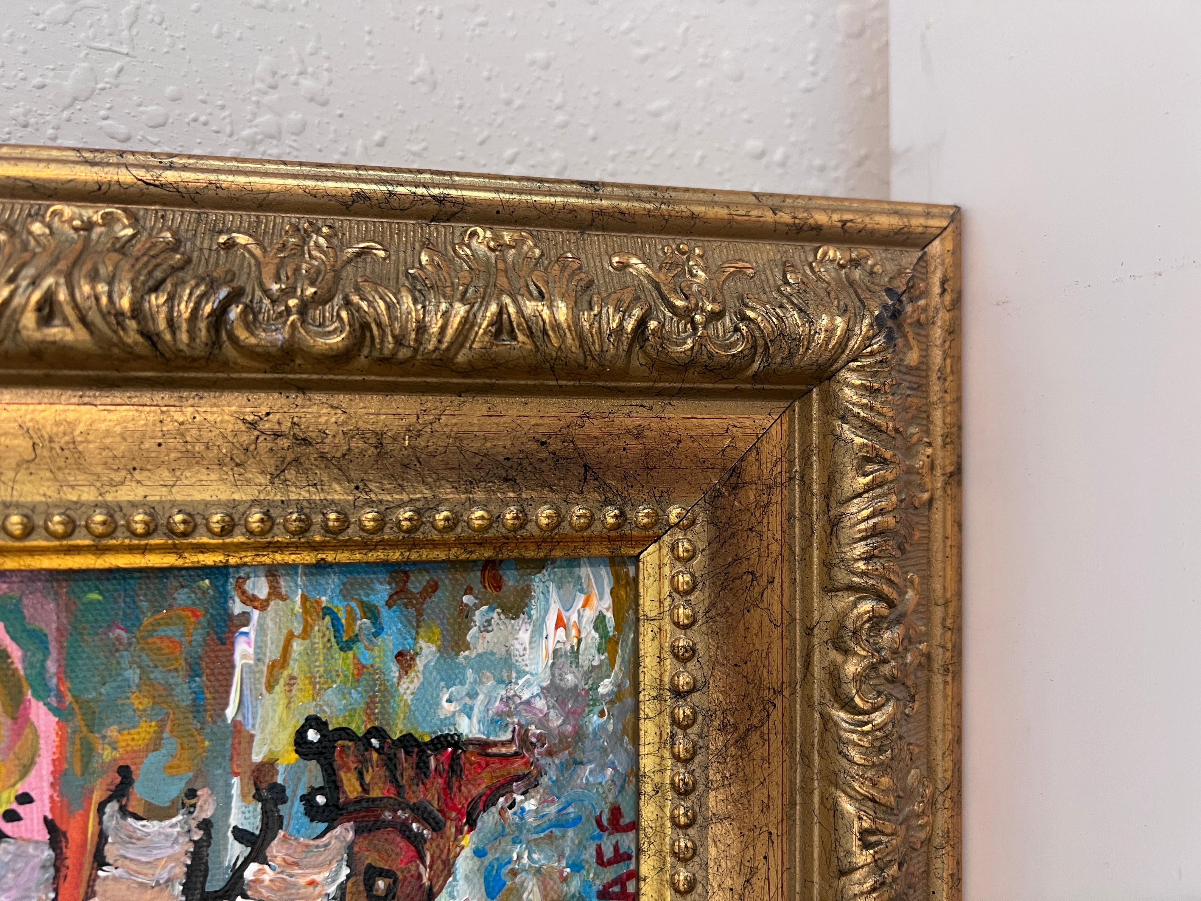 Serg Graff Original “Lamara” Ship Painting  Gold Ornate Frame  Nautical For Sale 6