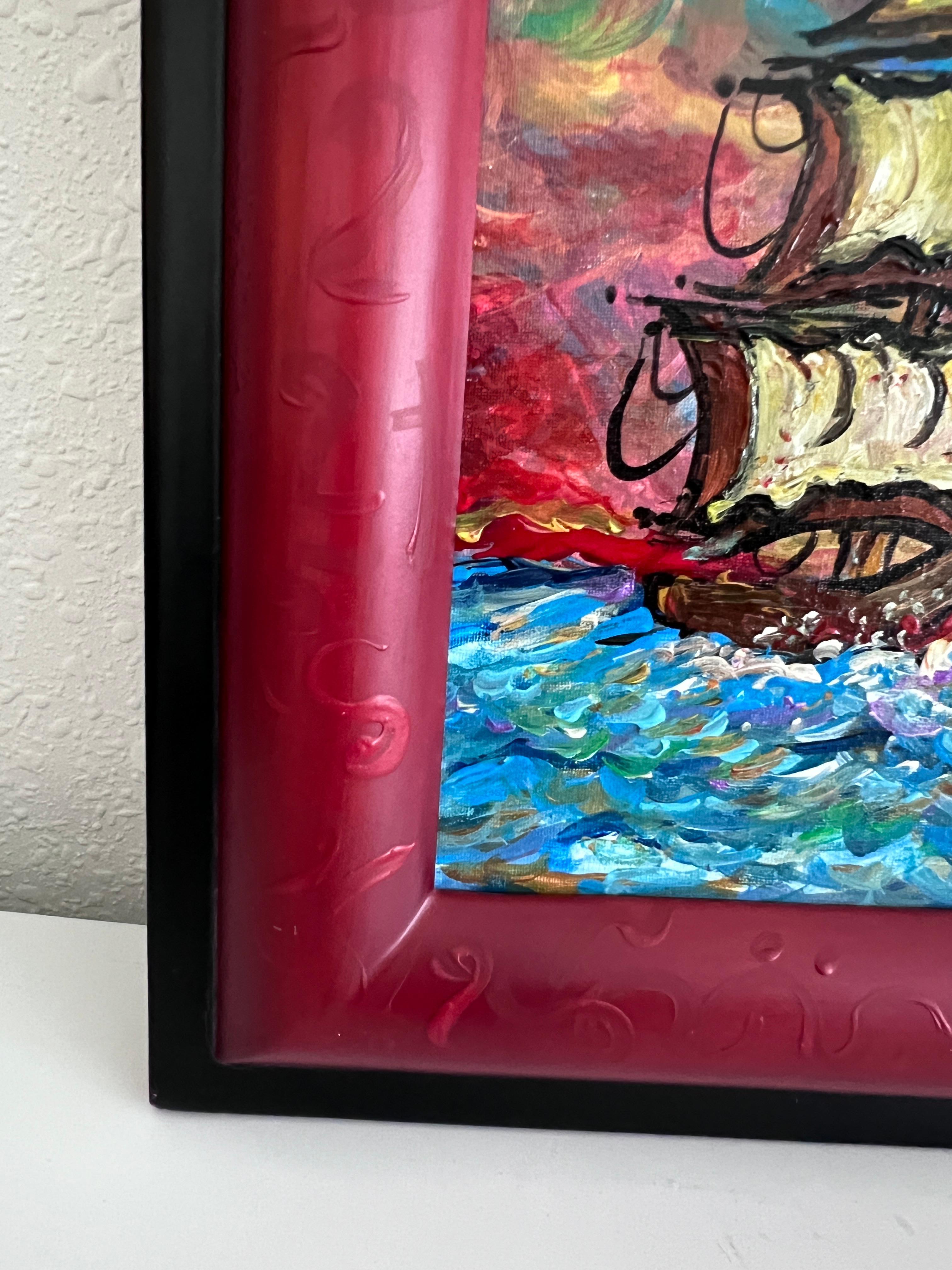 Serg Graff Original Piratenschiff Gemälde 