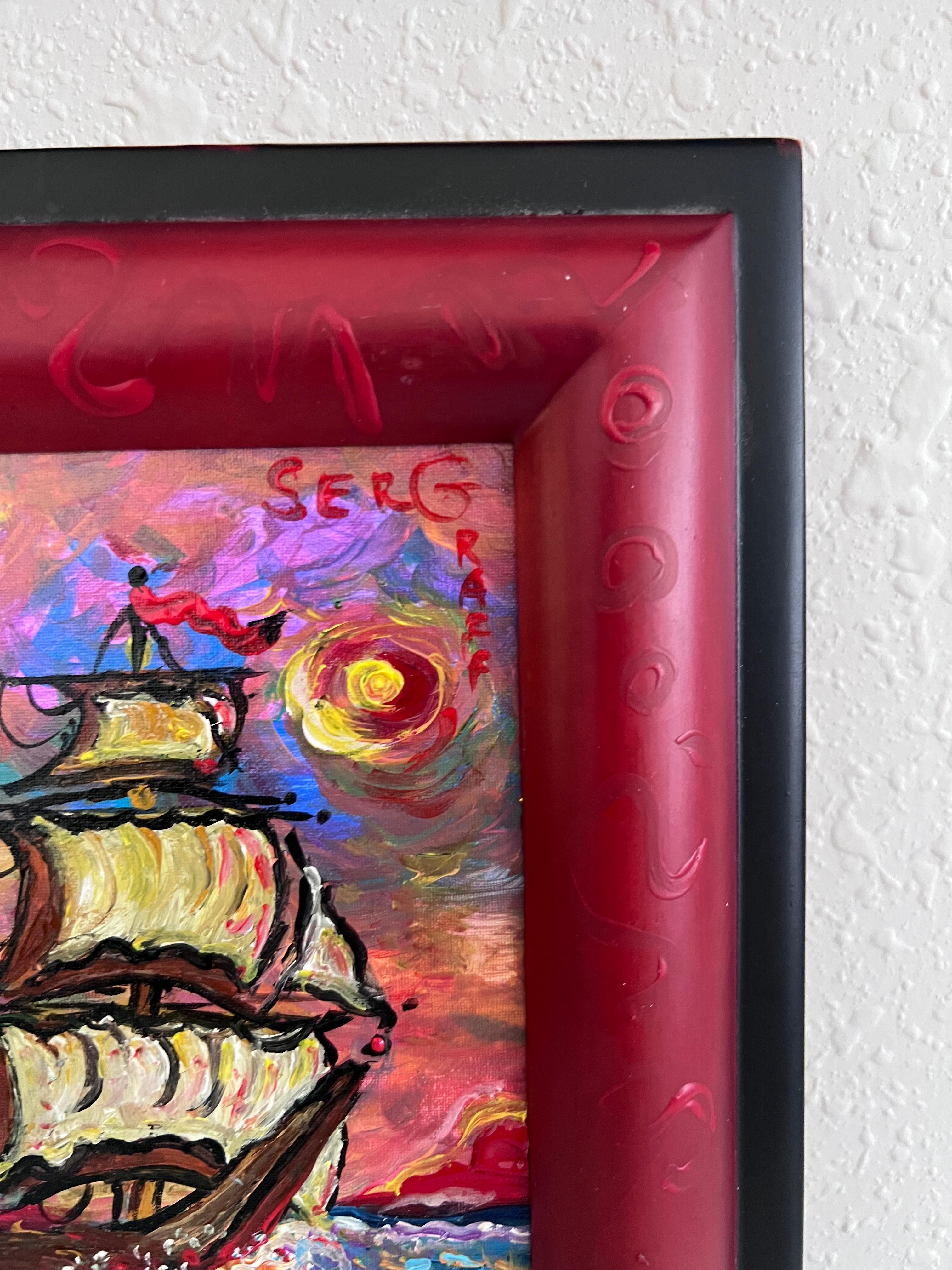 Serg Graff Original Piratenschiff Gemälde 