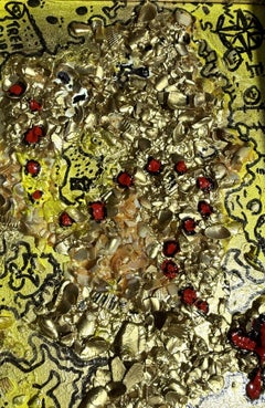 Serg Graff "The Pirate Gold Map Original Mixed Media Shell Painting Treasure Art