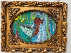 Set of 3 Small Serg Graff Nautical Paintings Framed Sailing Ship Seascapes Art