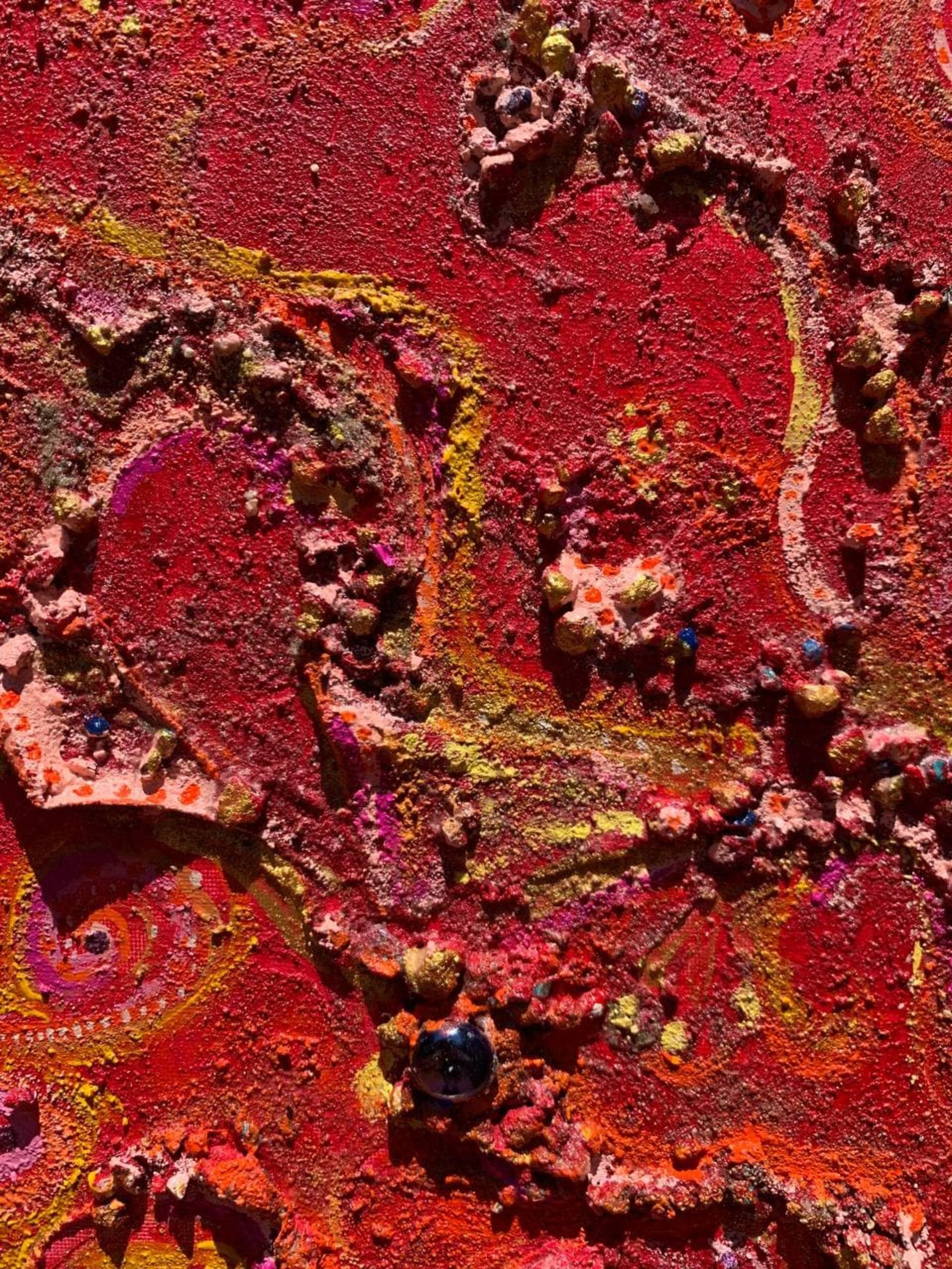Pintura abstracta texturizada sobre lienzo de Serg Graff 