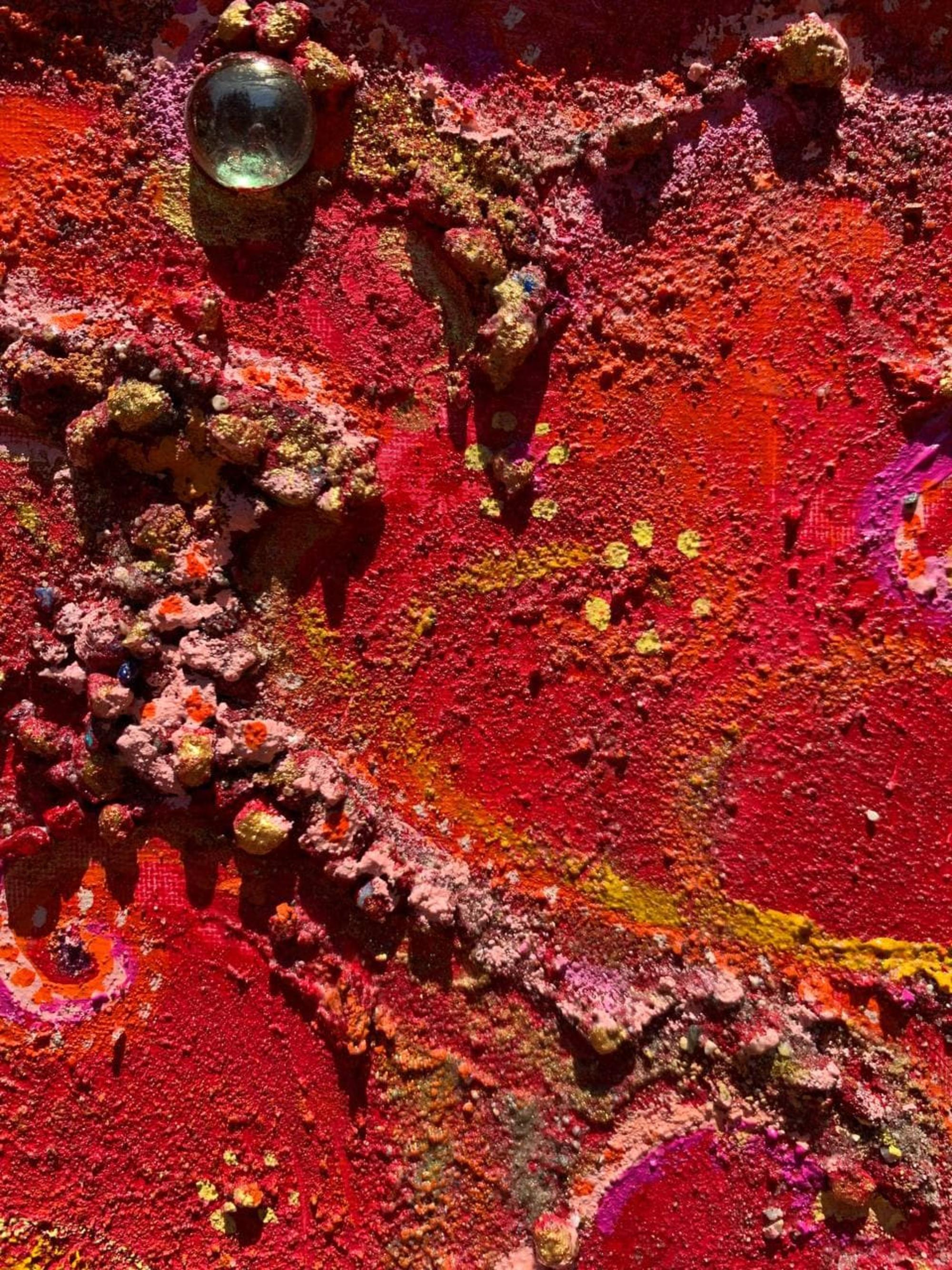 Pintura abstracta texturizada sobre lienzo de Serg Graff 