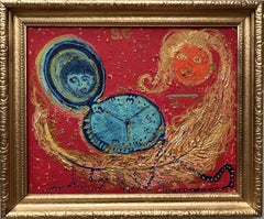 Pittura astratta su tela di Serg Graff, "Time Loop", COA
