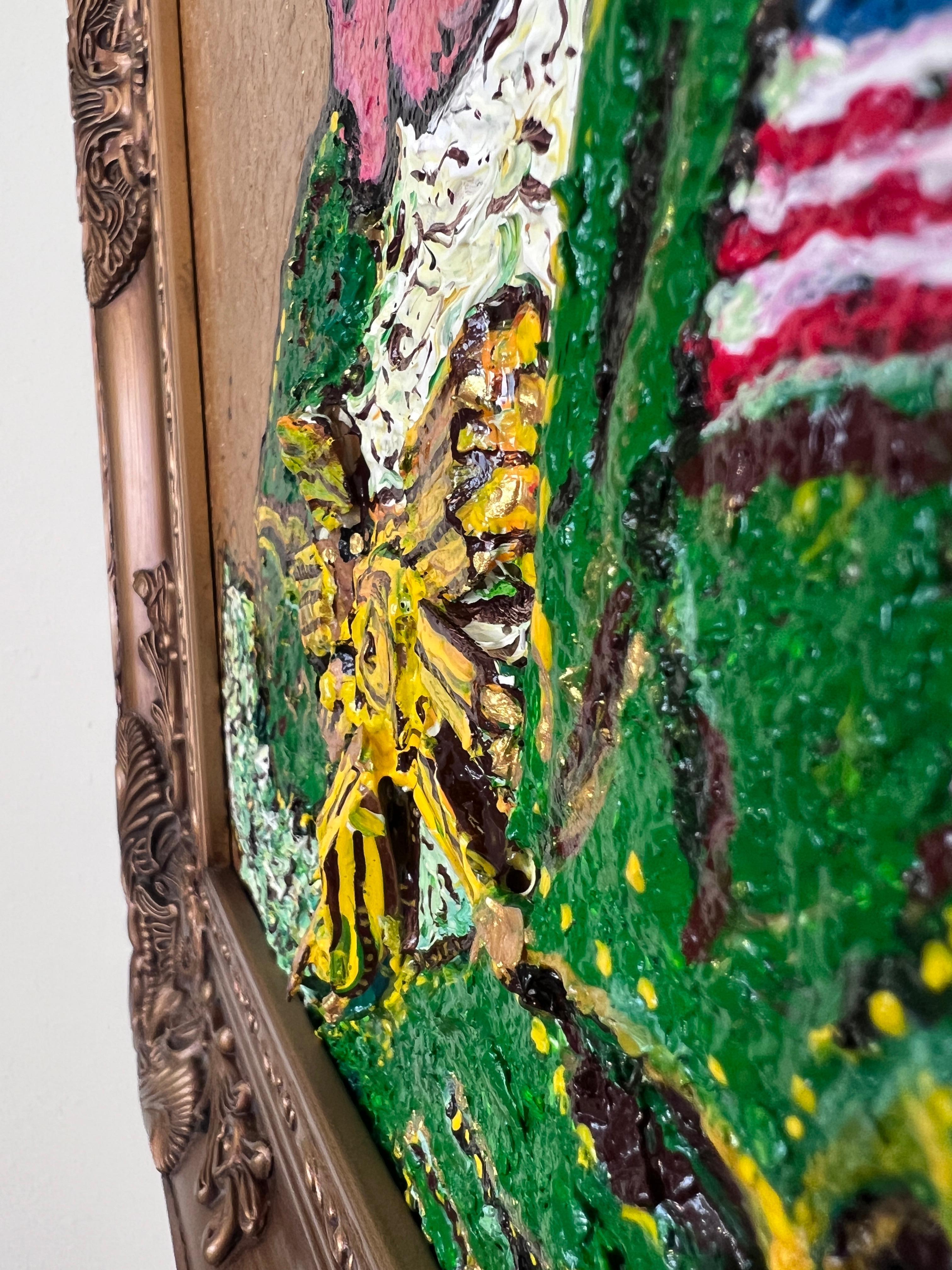 Textured Painting on Canvas by Serg Graff 