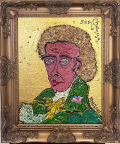 Pittura su tela di Serg Graff "Ritratto di Hamilton", COA