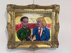 Unique Original Painting on Canvas by Serg Graff, COA "Trump Peace Deal", COA