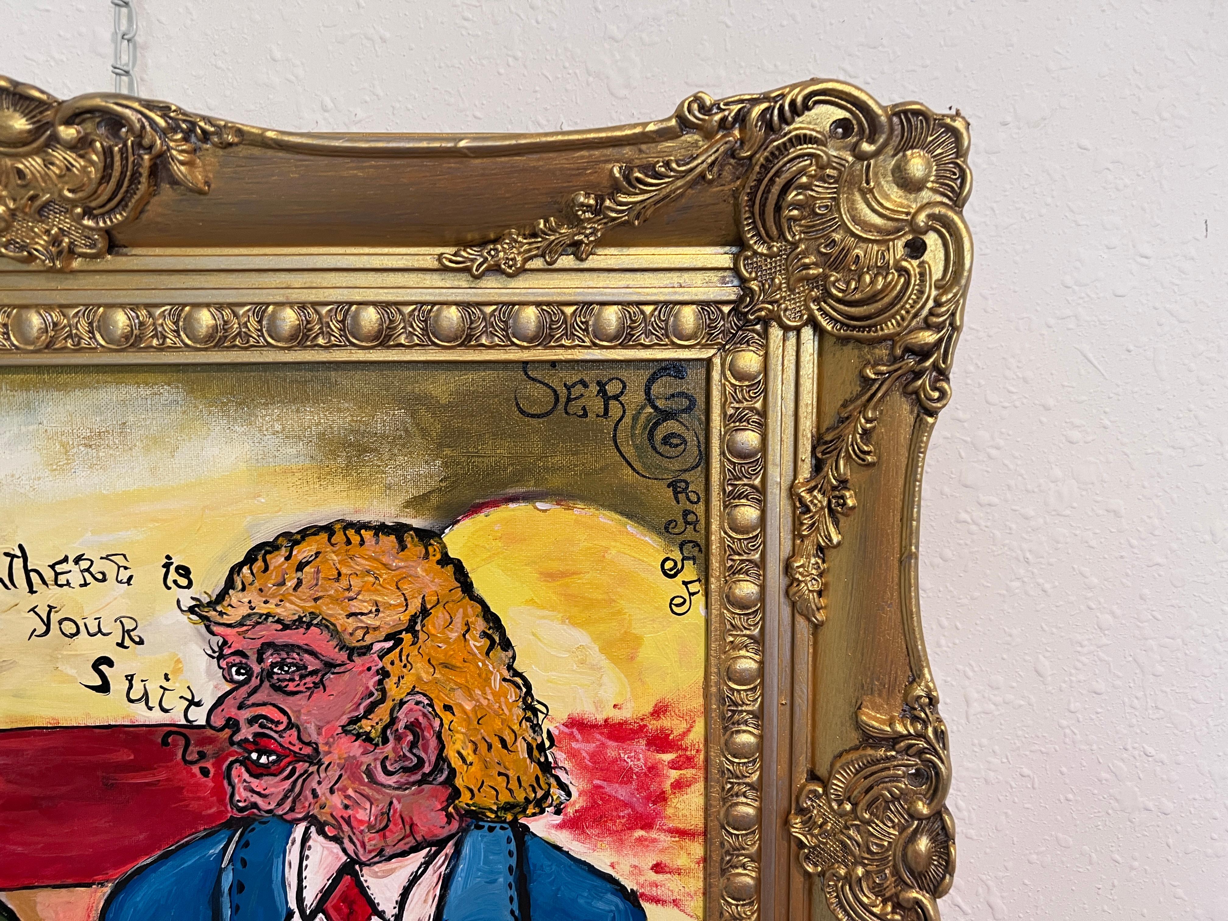 Einzigartiges Originalgemälde auf Leinwand von Serg Graff, COA „ Trump Peace Deal“, COA im Angebot 5