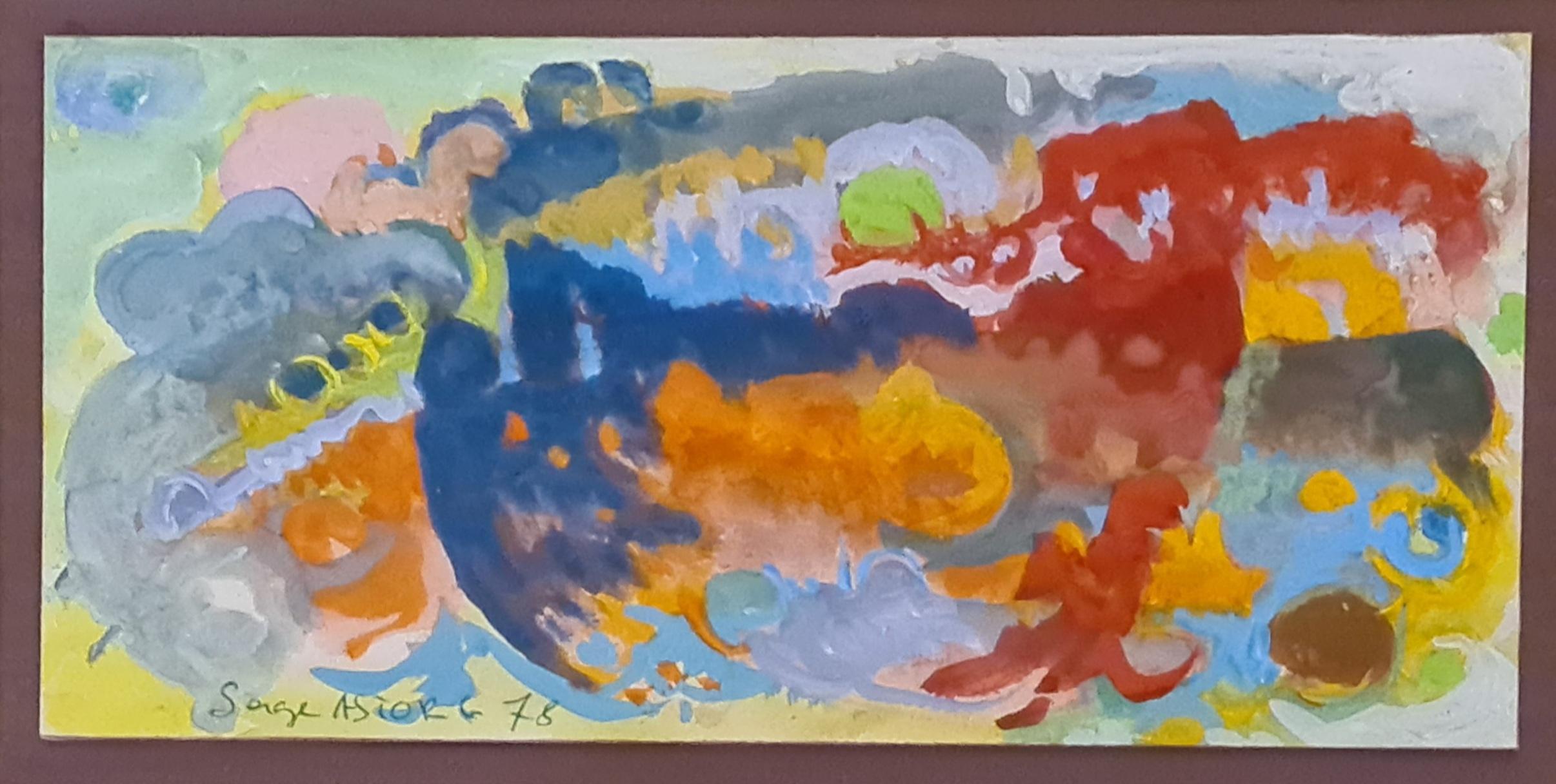 Abstract Expressionist Landscape.