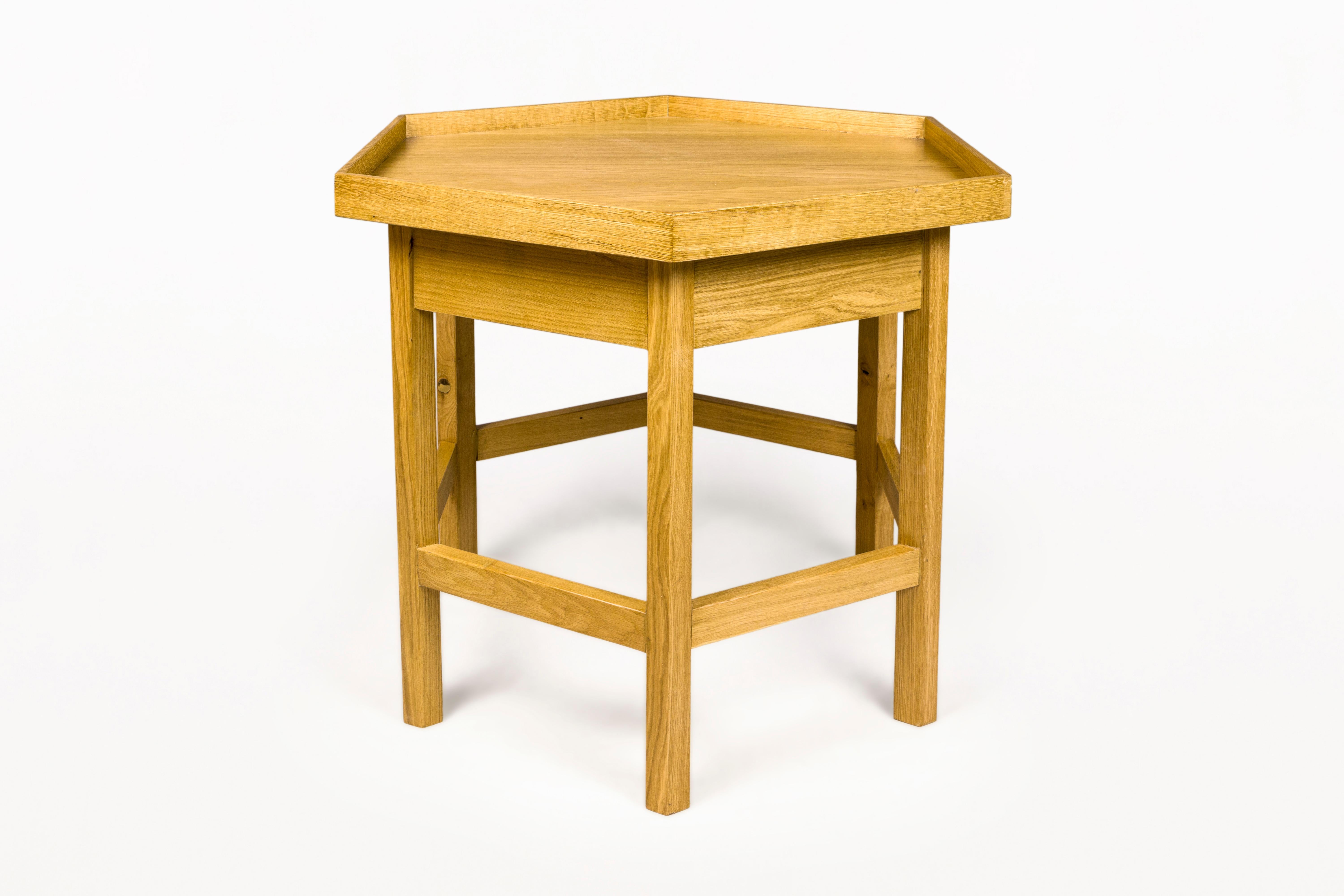 DESCRIPTION: Serge Castella side table, circa 2023, Spain Very decorative piece made with oak and slate. Customers can choose from: – Size, materials and colors.

CONDITION: Very good condition.

DIMENSIONS: Height: 73cm (28.74in) Width: 88cm