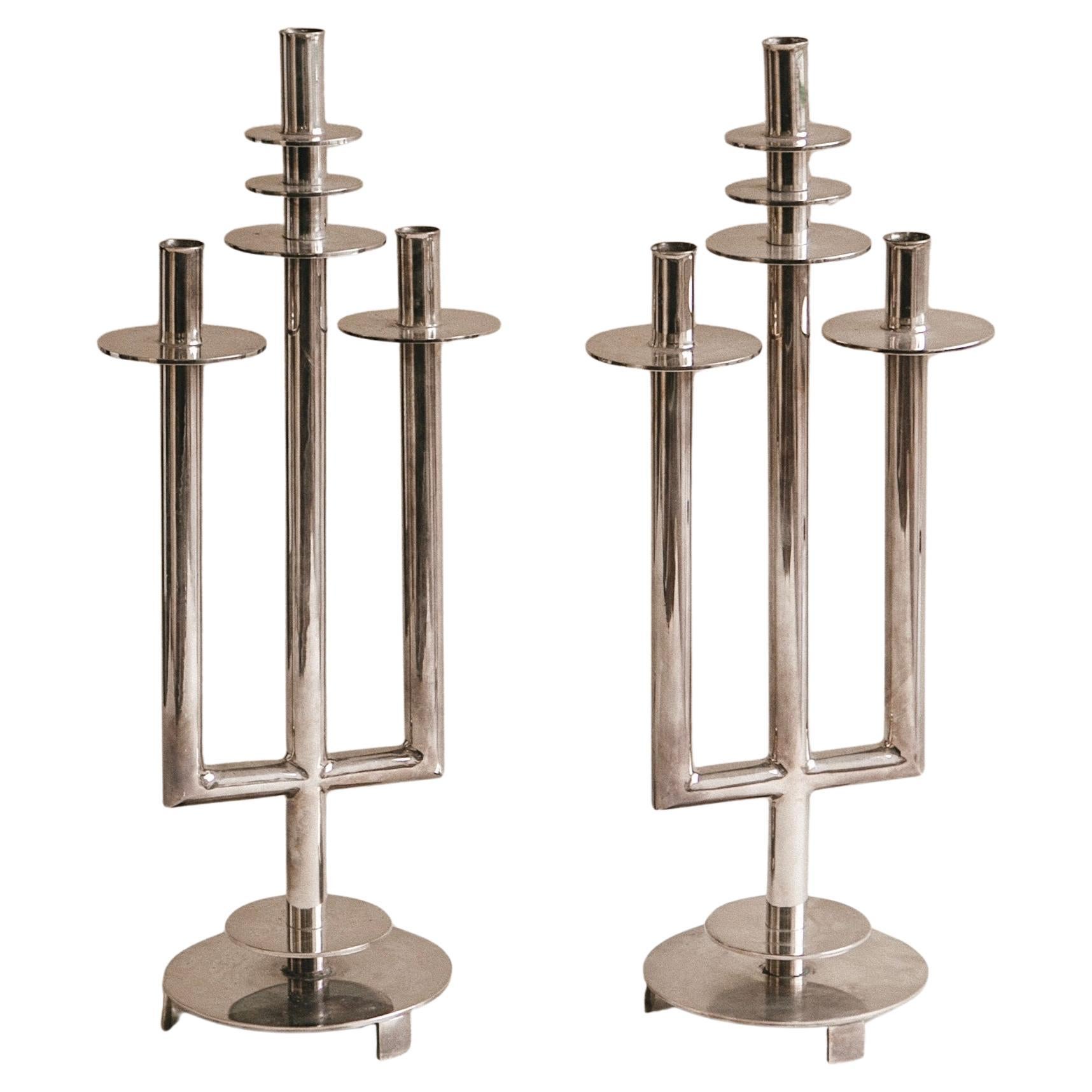 Serge Chermayeff (1900 - 1996) Candleholders