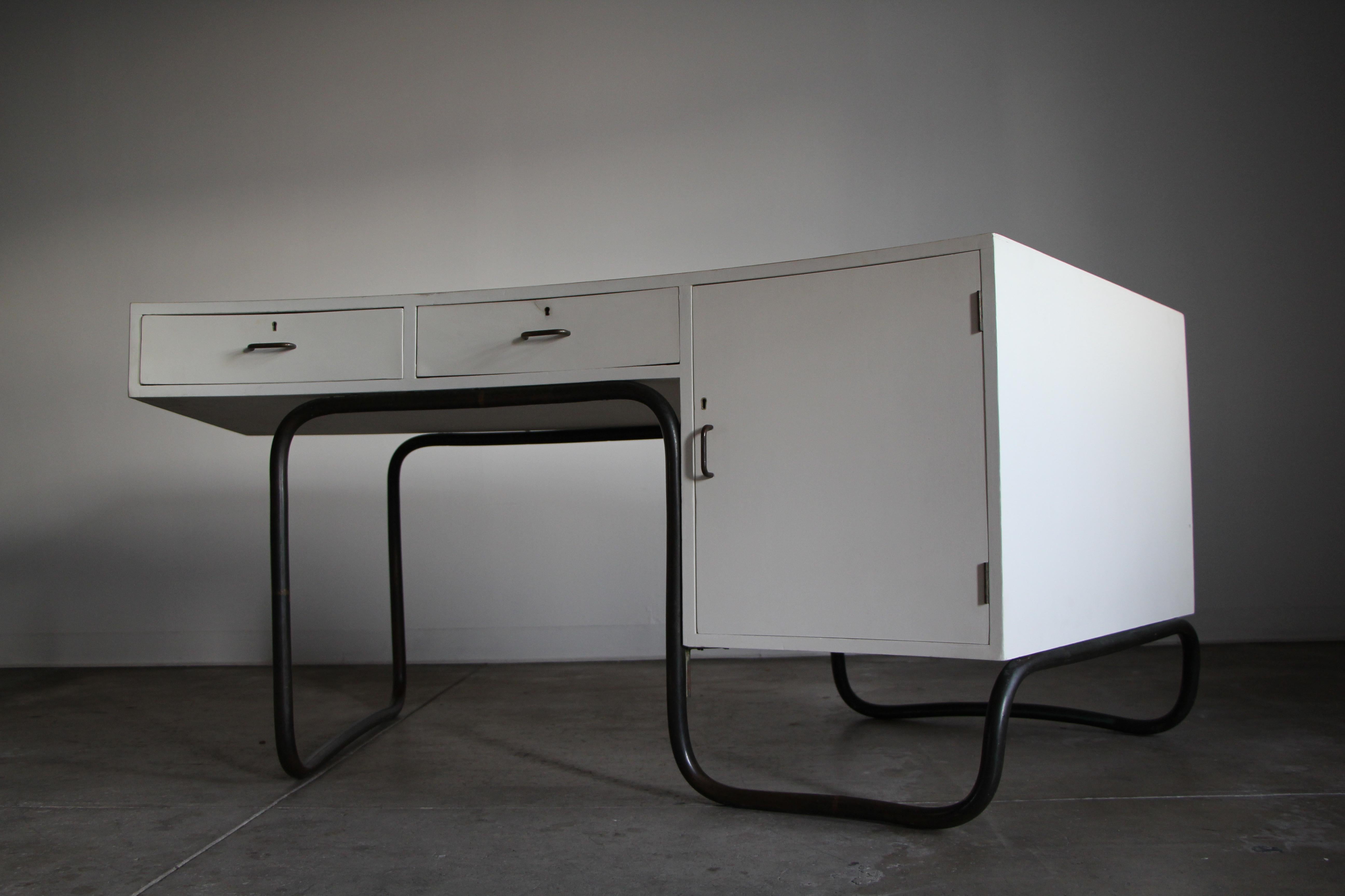 Serge Chermayeff One-of-a-Kind Curved Desk from the BBC Building 1930s For Sale 1