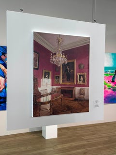 Interior with red walls- 21st Century Contemporary Interior Painting