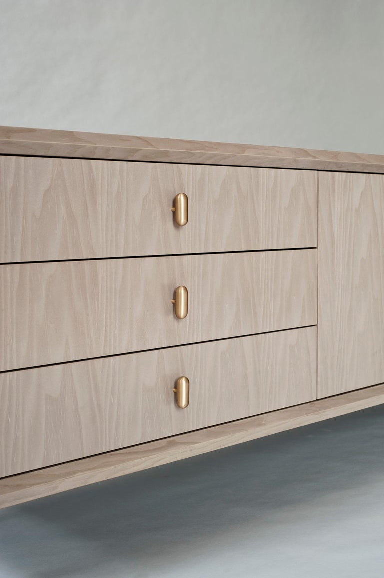 Serge Dresser by DeMuro Das in Matte Light Grey Oak with HandCast