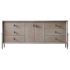 Credenza Serge de DeMuro Das con patas de bronce macizo envejecido fundido a mano