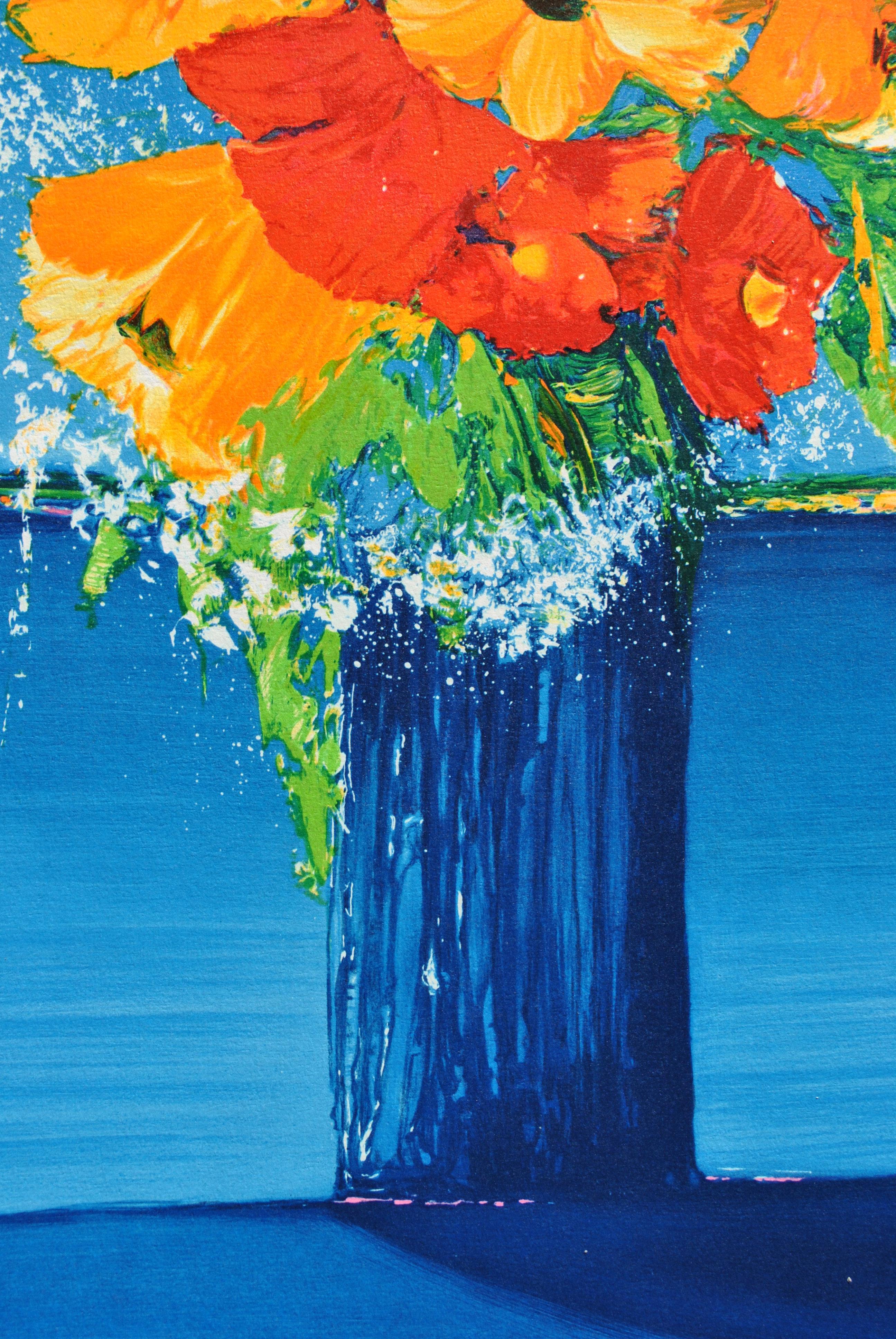 Serge FENECH (1951-)
Riviera : Blumenstrauß und Mittelmeer, 1982

Original-Lithographie
Handsigniert mit Bleistift
Nummeriert / 290 (die Nummer, die Sie sehen, kann unterschiedlich sein)
Auf Vellum 76 x 56 cm (ca. 30 x 22 Zoll)

Ausgezeichneter