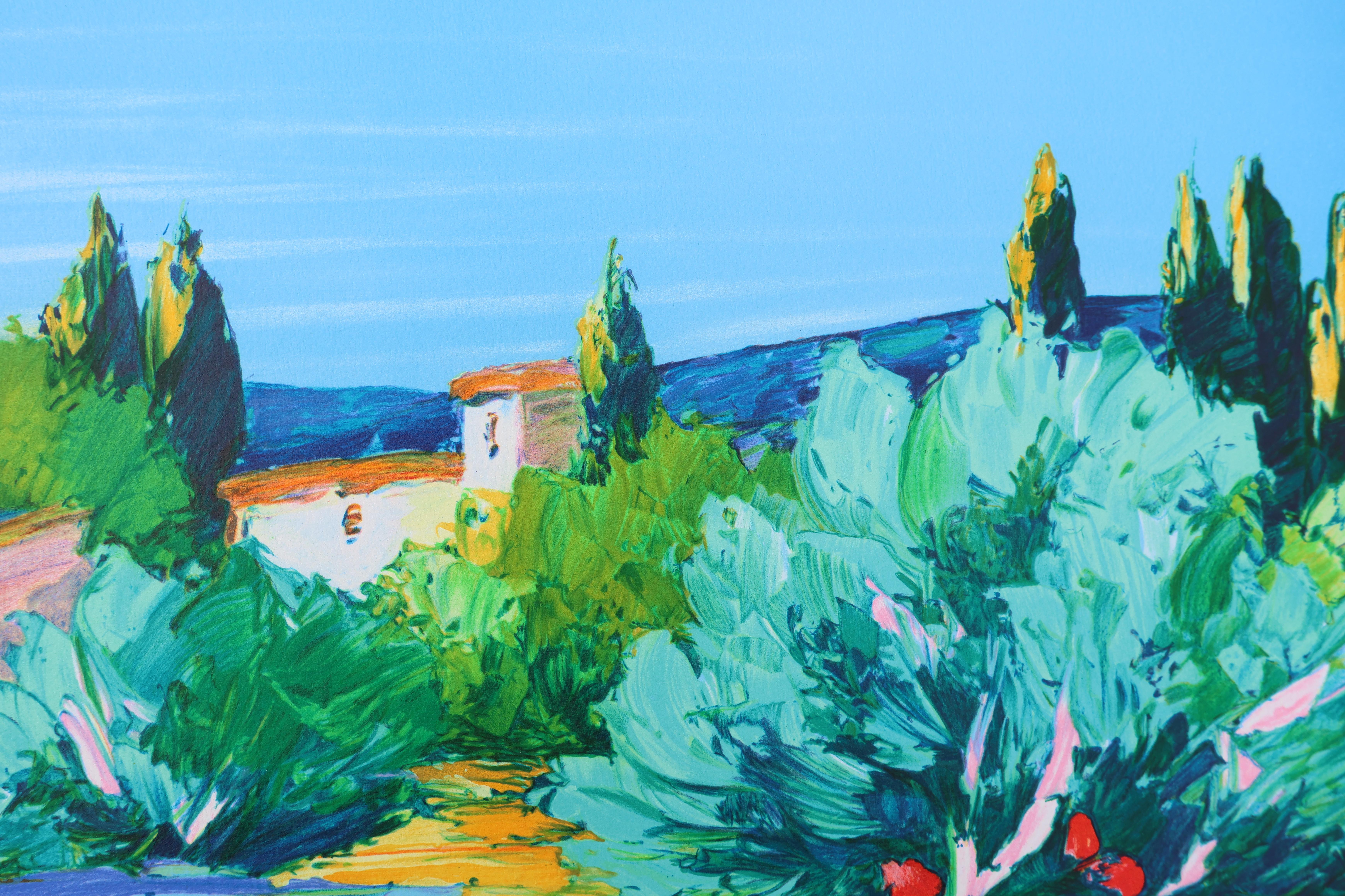 Provencal Landscape - Original Lithograph, HANDSIGNED & Ltd /290 in vendita 3