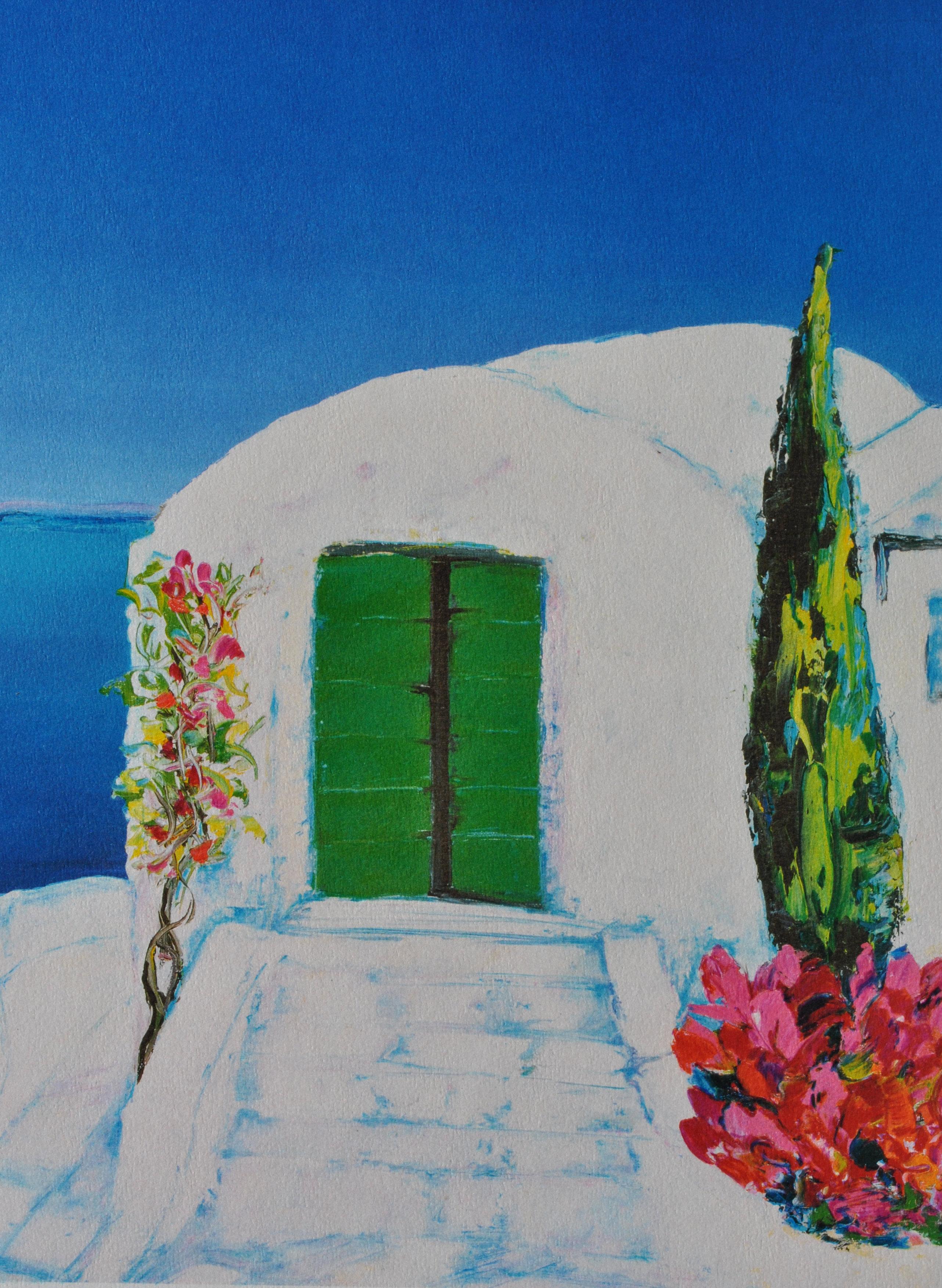 Riviera : Blick auf Cyclades - Original Lithographie, HANDSIGNIERT & GmbH /390 im Angebot 3