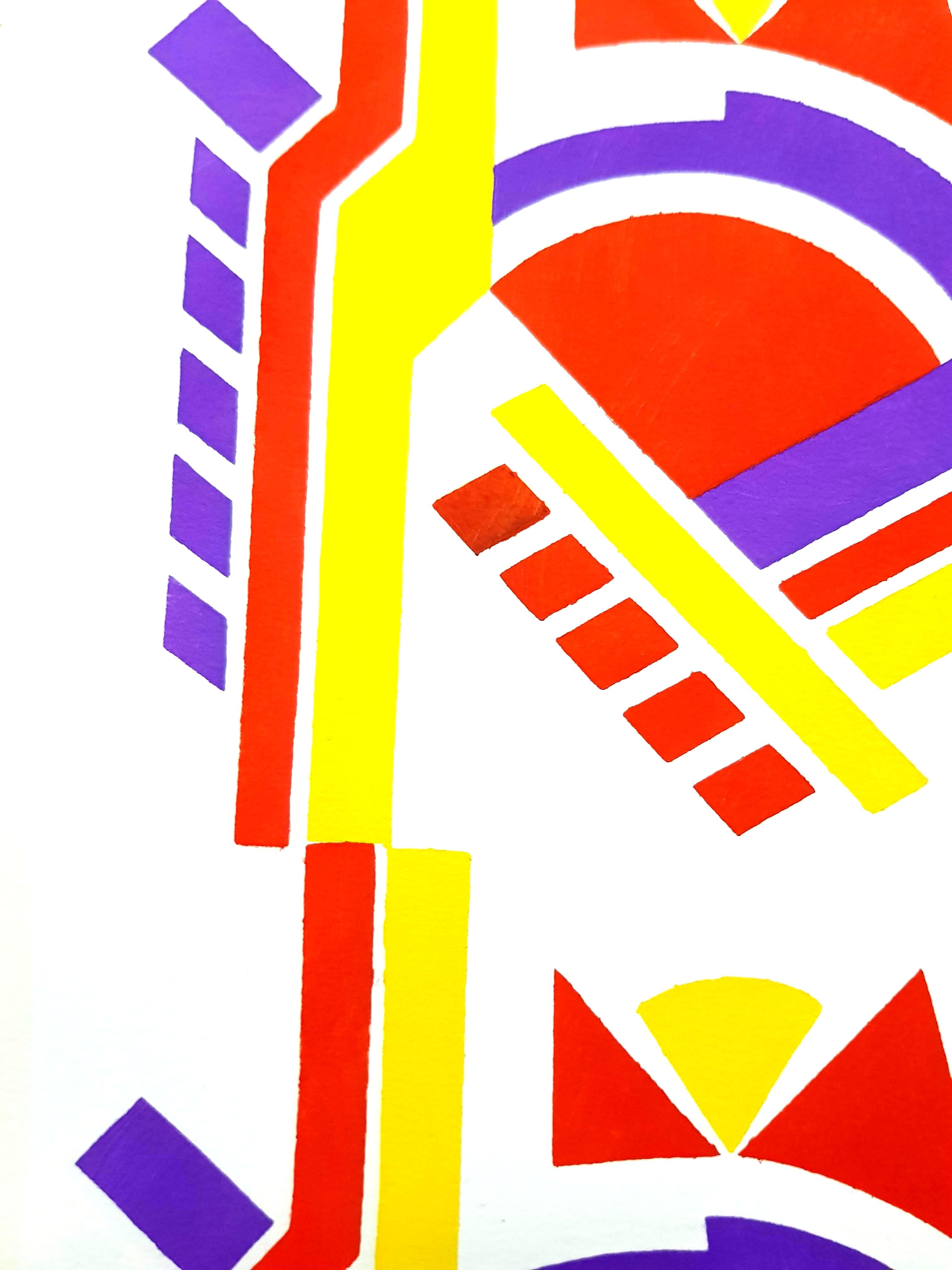 Serge Gladky - Art Deco Colorful Composition  
Original Pochoir
Circa 1925
33 x 26 cm
So what is a 