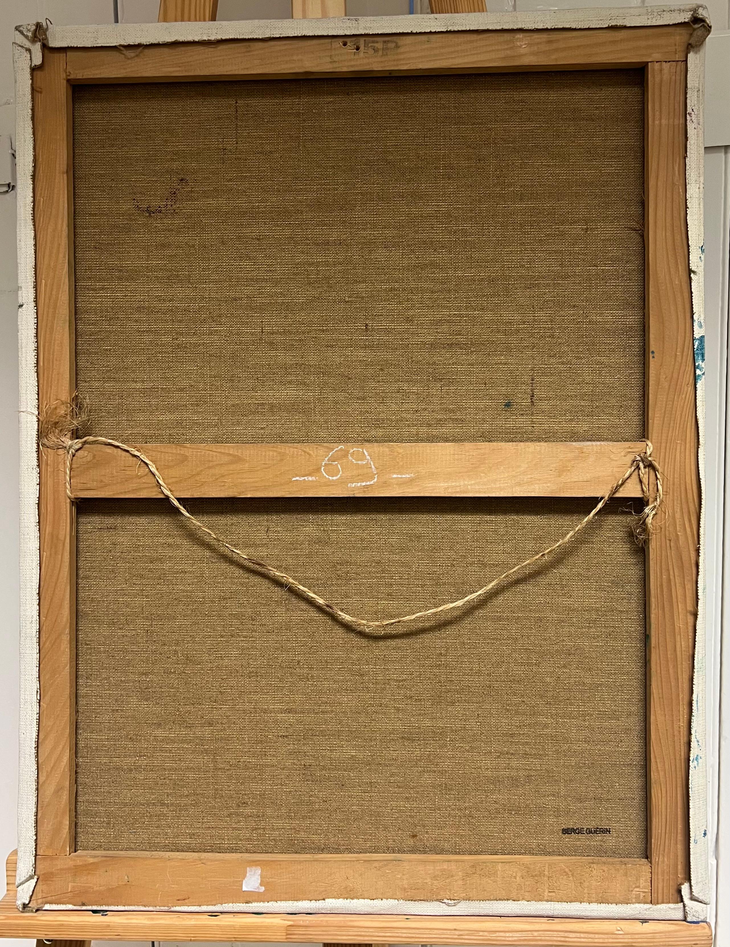 Pittura ad olio astratta geometrica del XX secolo francese Greene & Greene in vendita 3