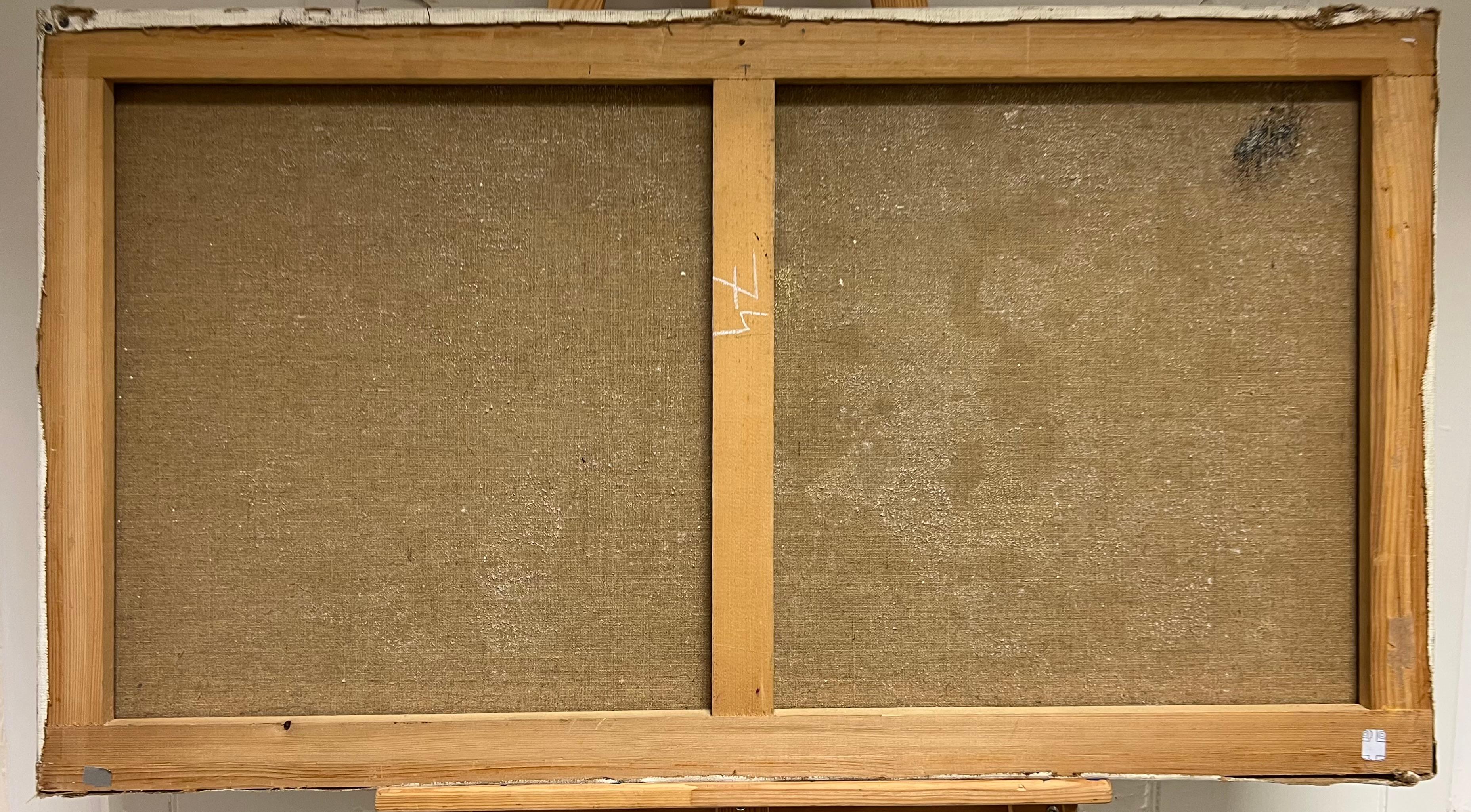 Pittura ad olio astratta geometrica surrealista del XX secolo francese in vendita 6