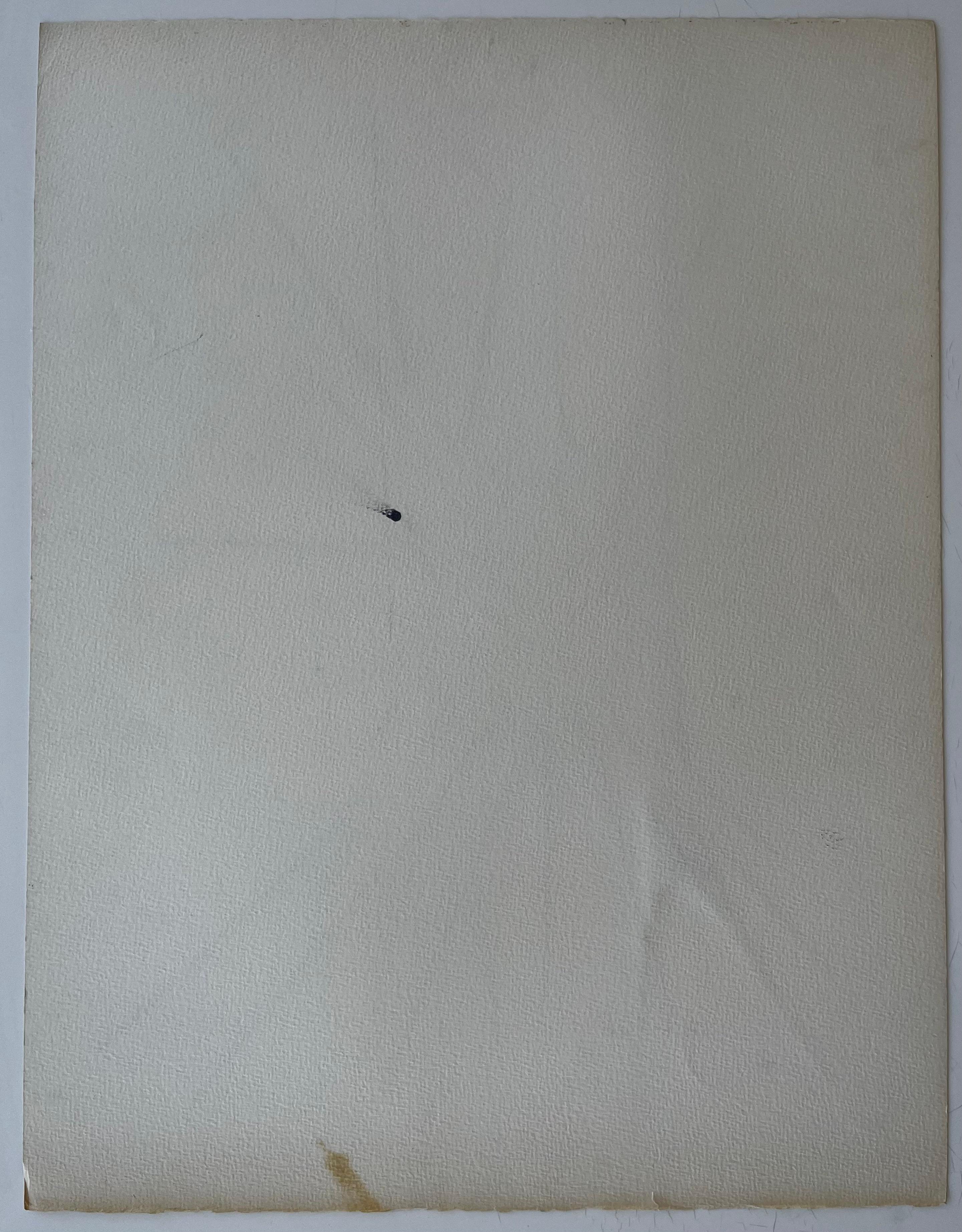 Architectural Abstract Ink Composition by Serge Guerin French b1916 For Sale 3