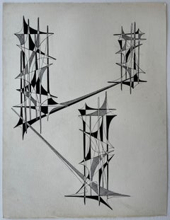 Geometric Study in Motion 1960s by Serge Guerin French b1916