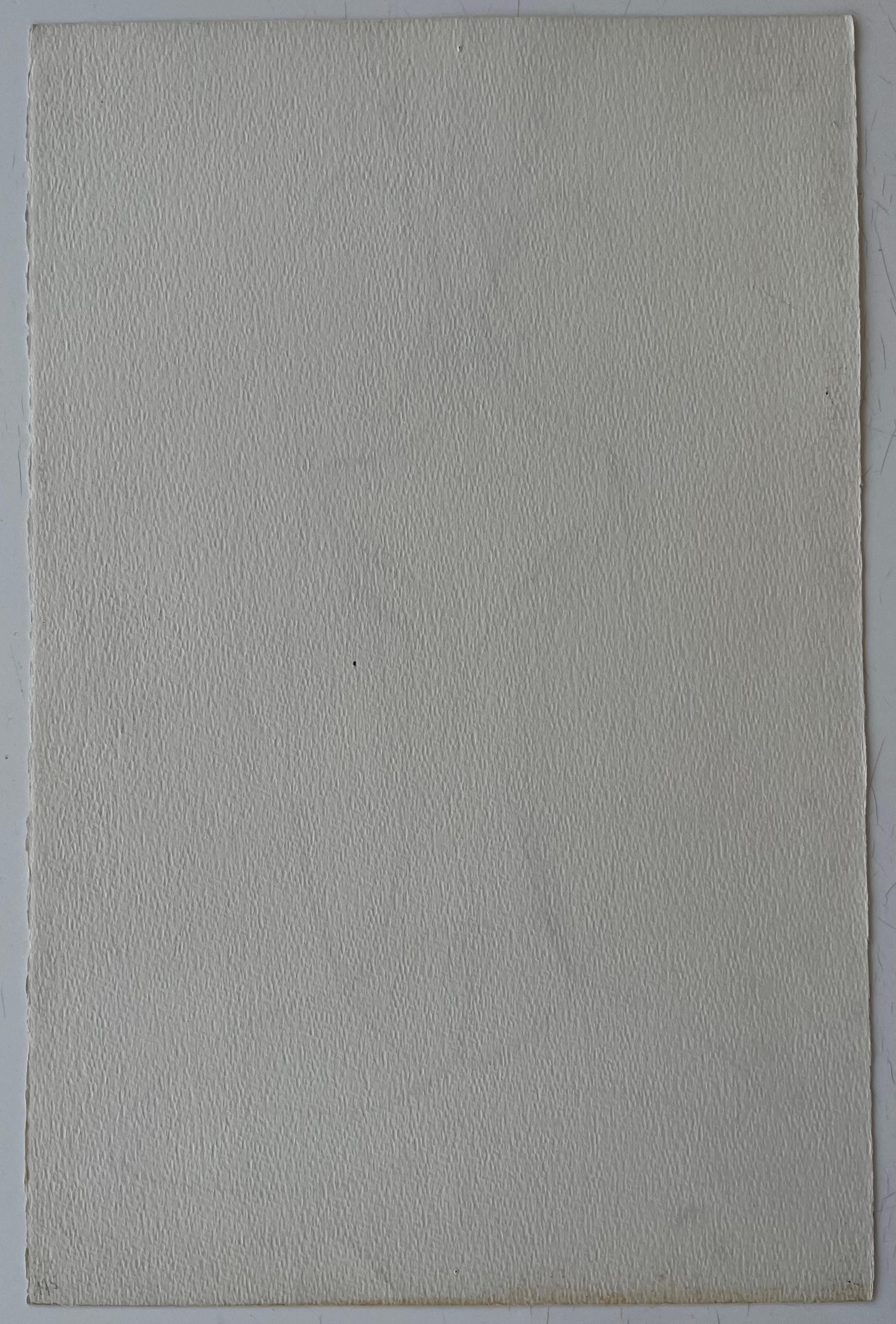 Mid Century French Abstract Line Drawing Seated Figure Ink on Paper For Sale 2