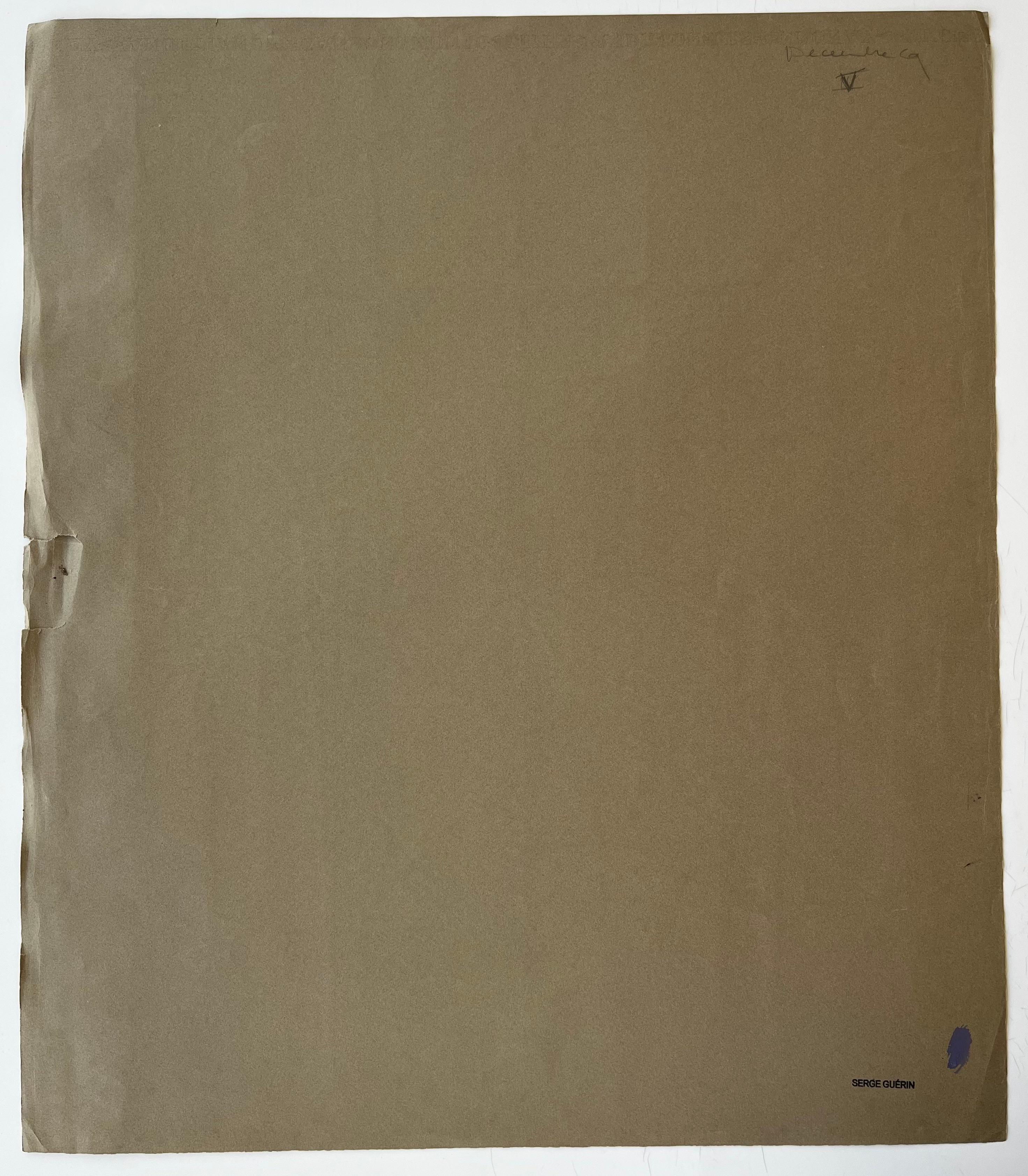 Mid Century French Geometric Abstract in Multicolour Gouache on Paper im Angebot 2