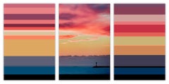 Temporal Perception 91A (Triptych) (Abstract photography)