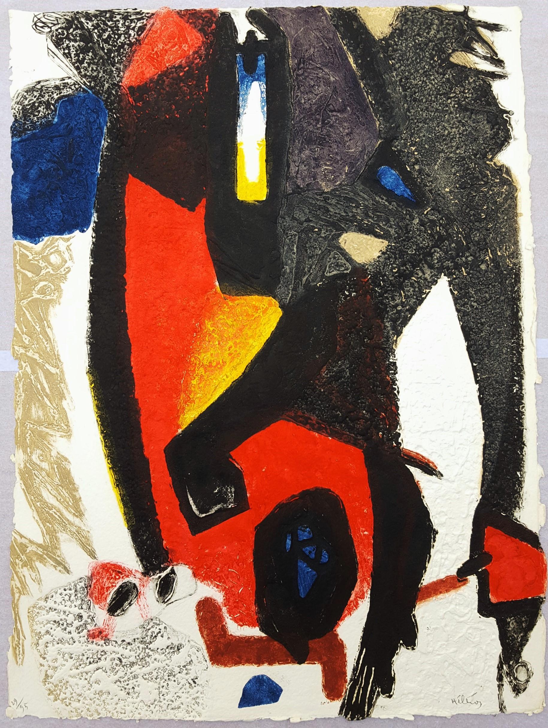 Mon Jardin Zoologique /// Contemporary Abstract Expressionist Animal Modern Art - Print by Serge Helenon