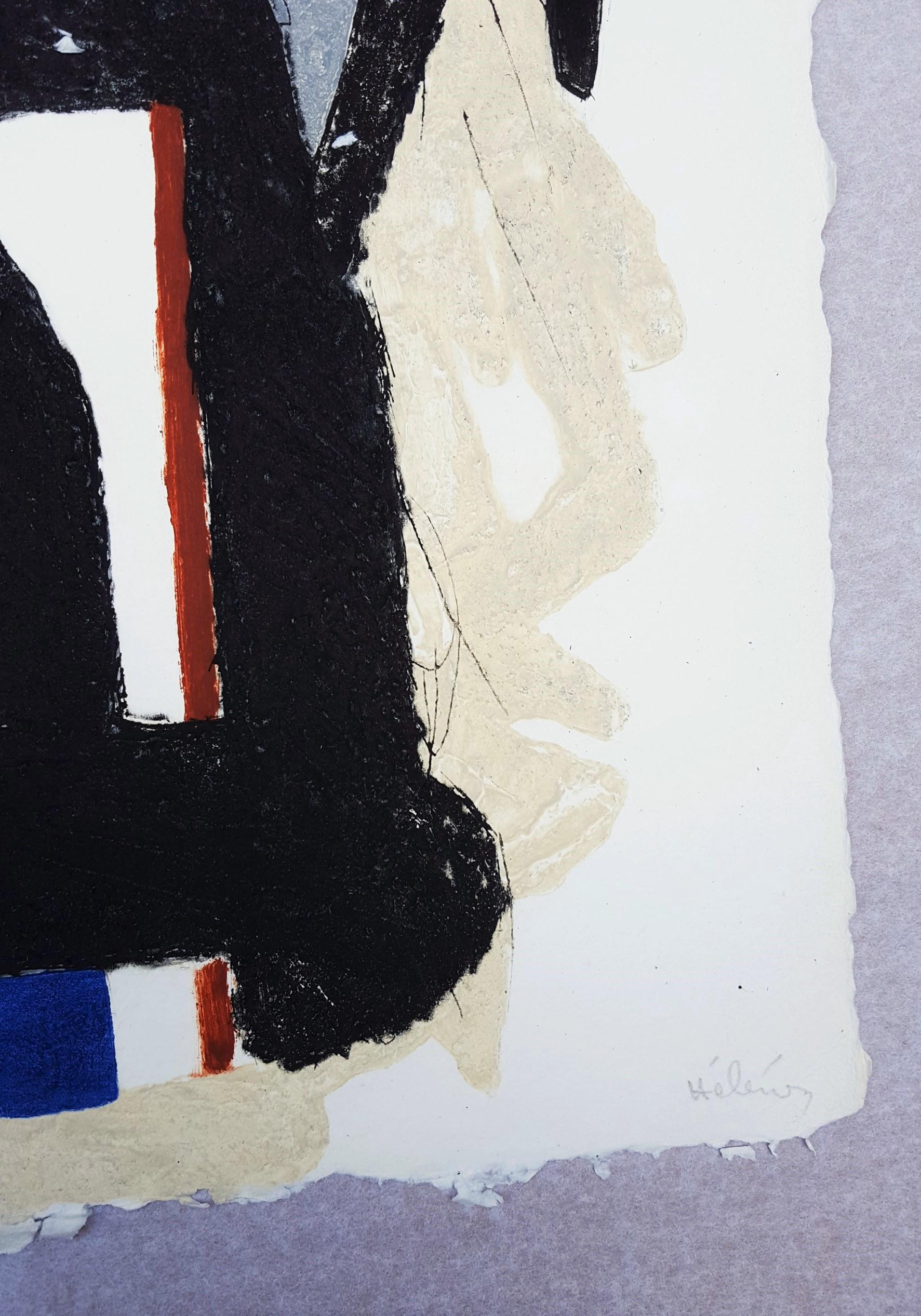 Présence /// French African Contemporary Abstract Expressionist Engraving Modern For Sale 6