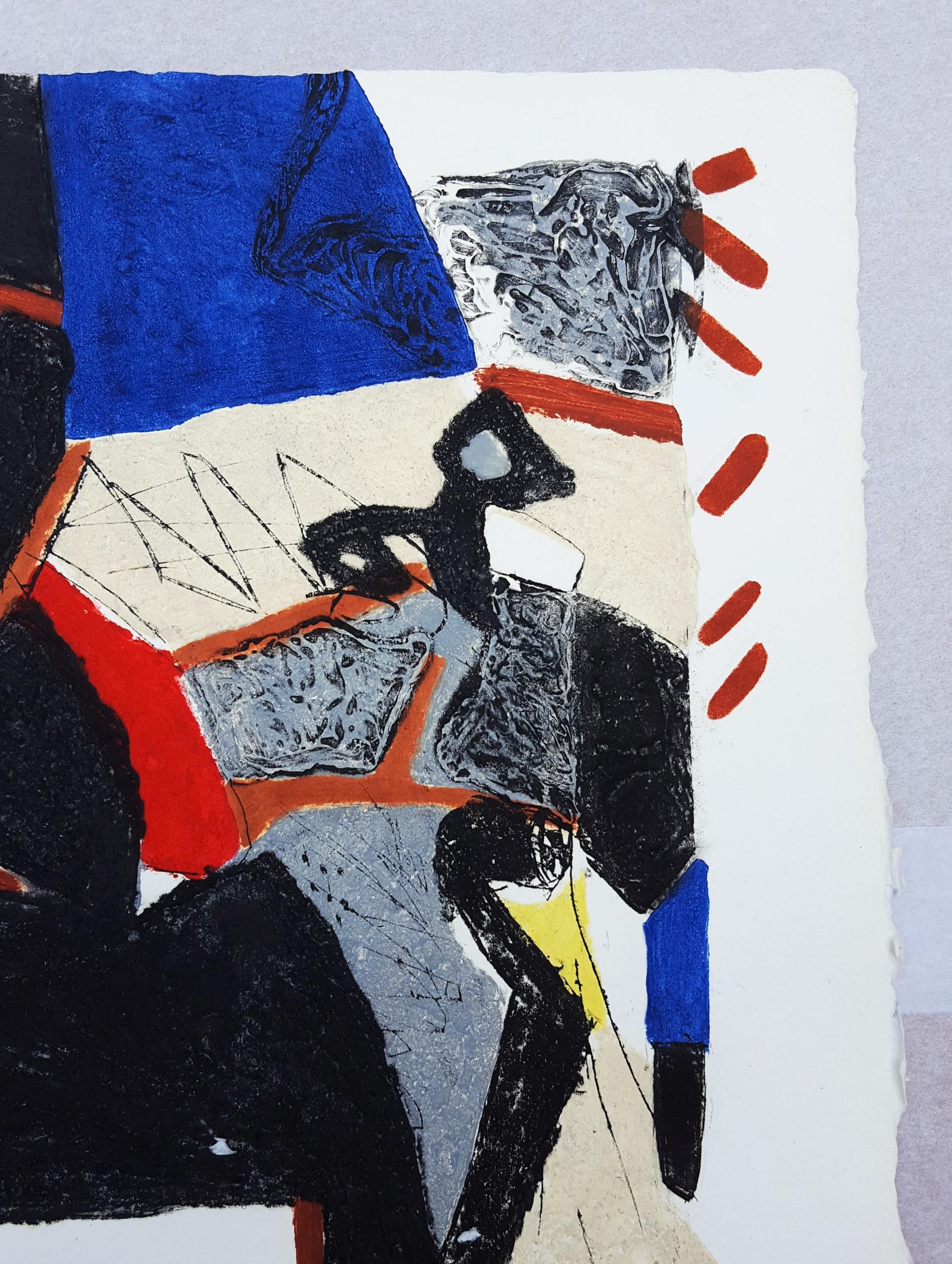 Présence /// French African Contemporary Abstract Expressionist Engraving Modern For Sale 8