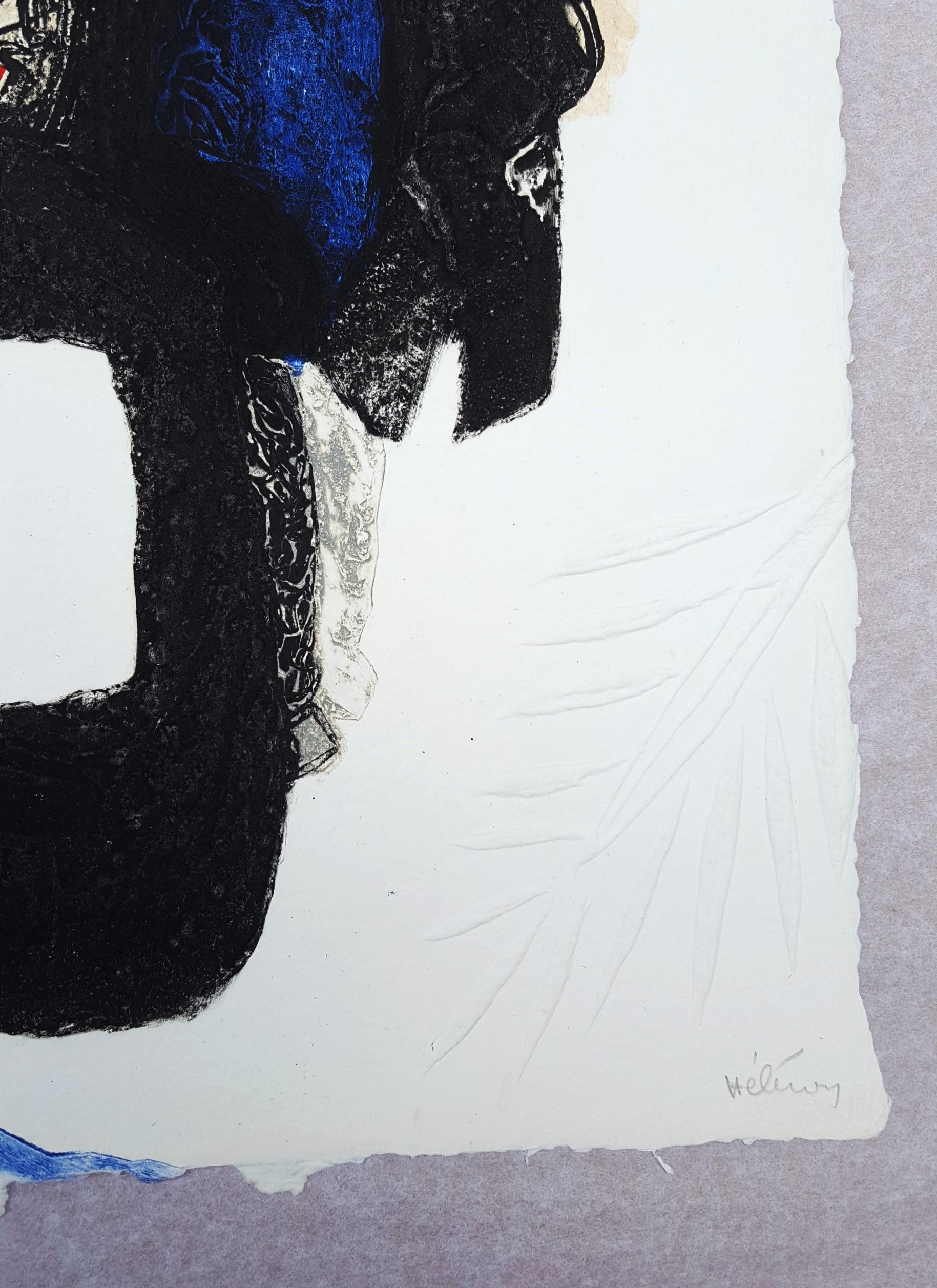 Présence /// French African Contemporary Abstract Expressionist Engraving Modern For Sale 11