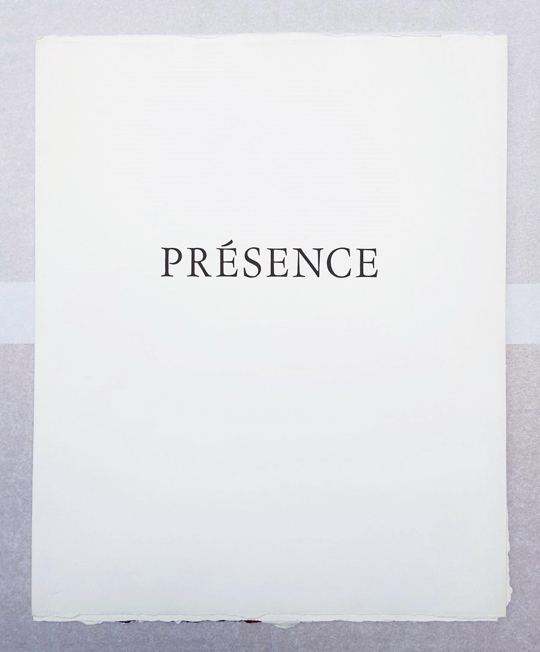 Présence /// French African Contemporary Abstract Expressionist Engraving Modern - Print by Serge Helenon