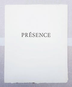 Présence /// French African Contemporary Abstract Expressionist Engraving Modern