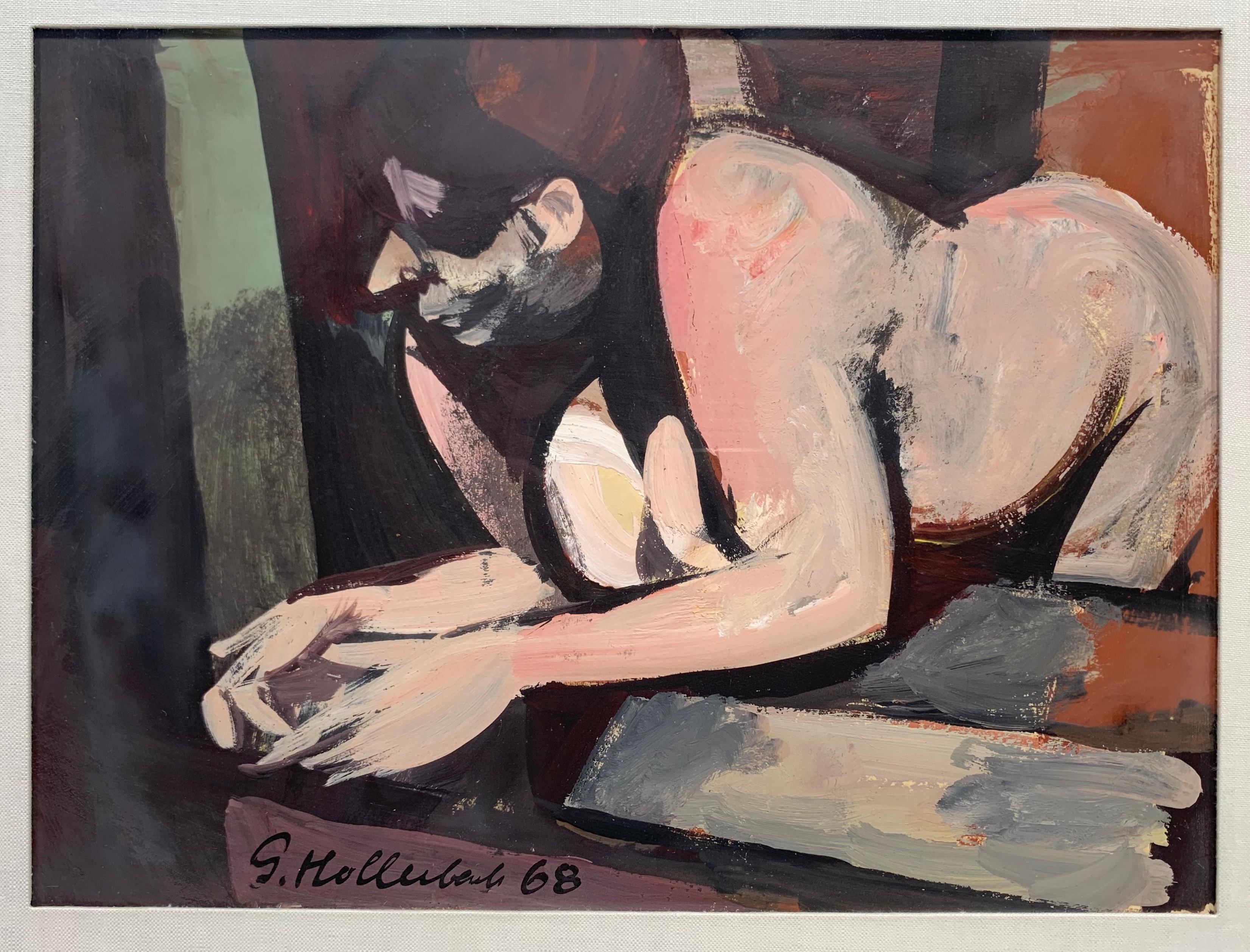 Nude Painting Serge Hollerbach - Figure nue (femme nue)