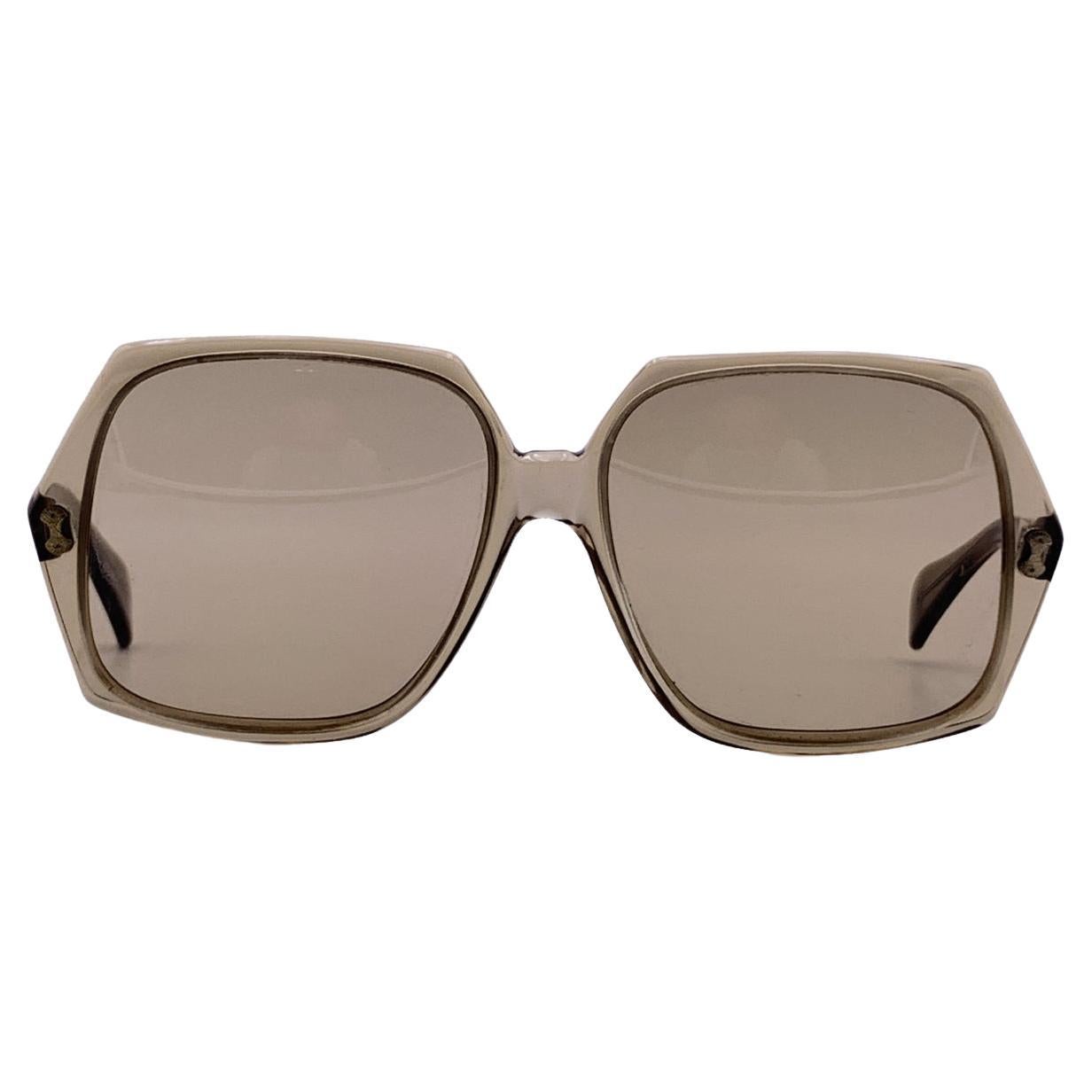 Serge Kirchhofer Vintage 70s Oversized Mint Womens Sunglasses Mod. 465 For Sale